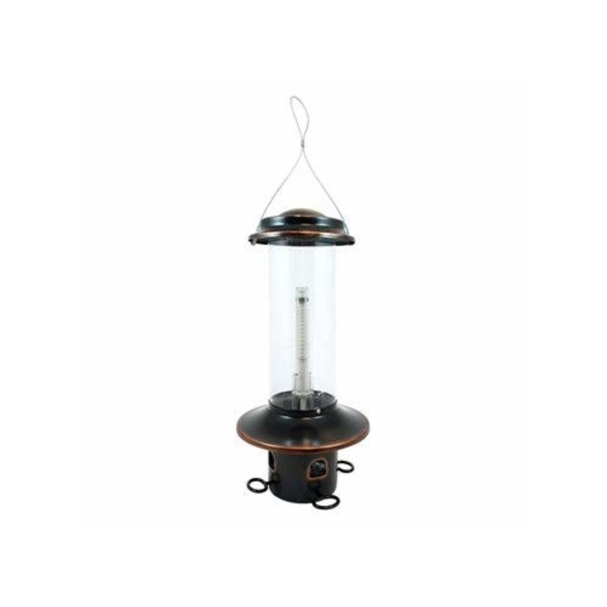 Stokes Classic Mini Squirrel (X5) Feeder- Black Finish- Bronze Detailing