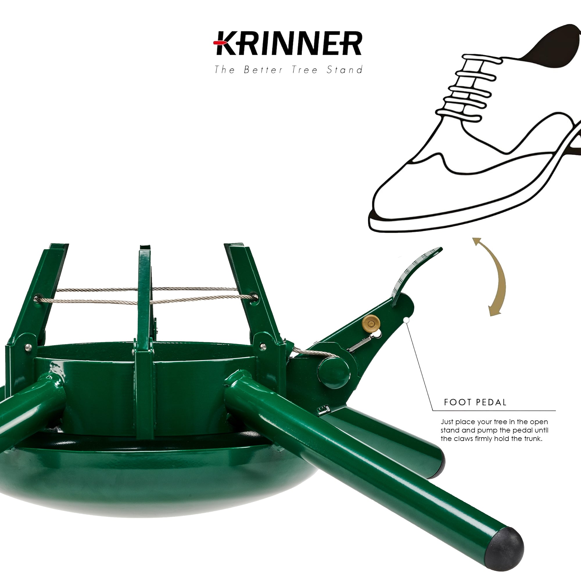 Krinner Christmas Tree Stand, Tree Genie Steel