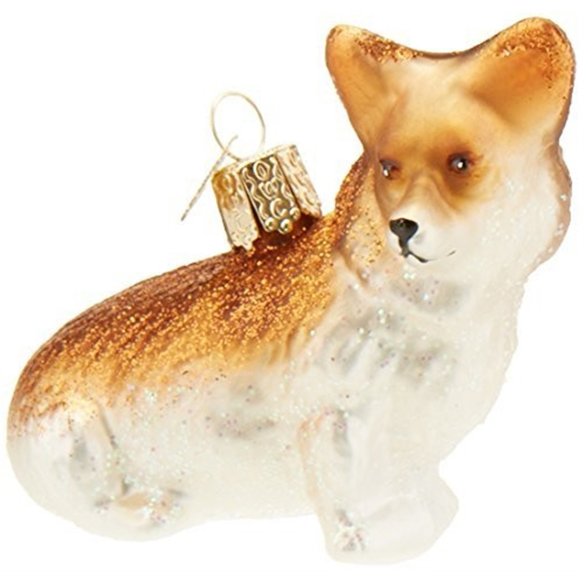 Old World Christmas Pembroke Welsh Corgi Glass Blown Ornament