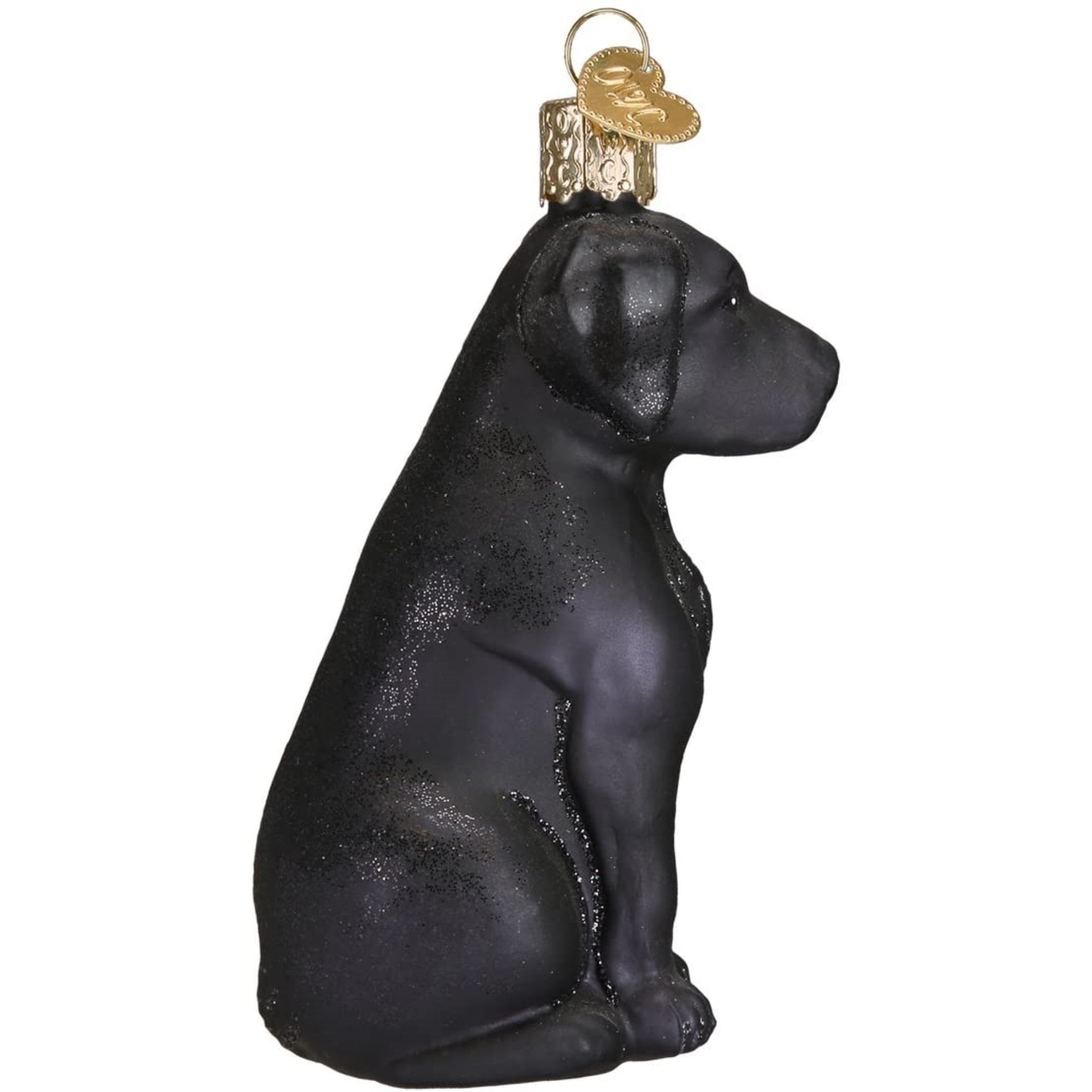 Old World Christmas Black Labrador Glass Blown Ornament