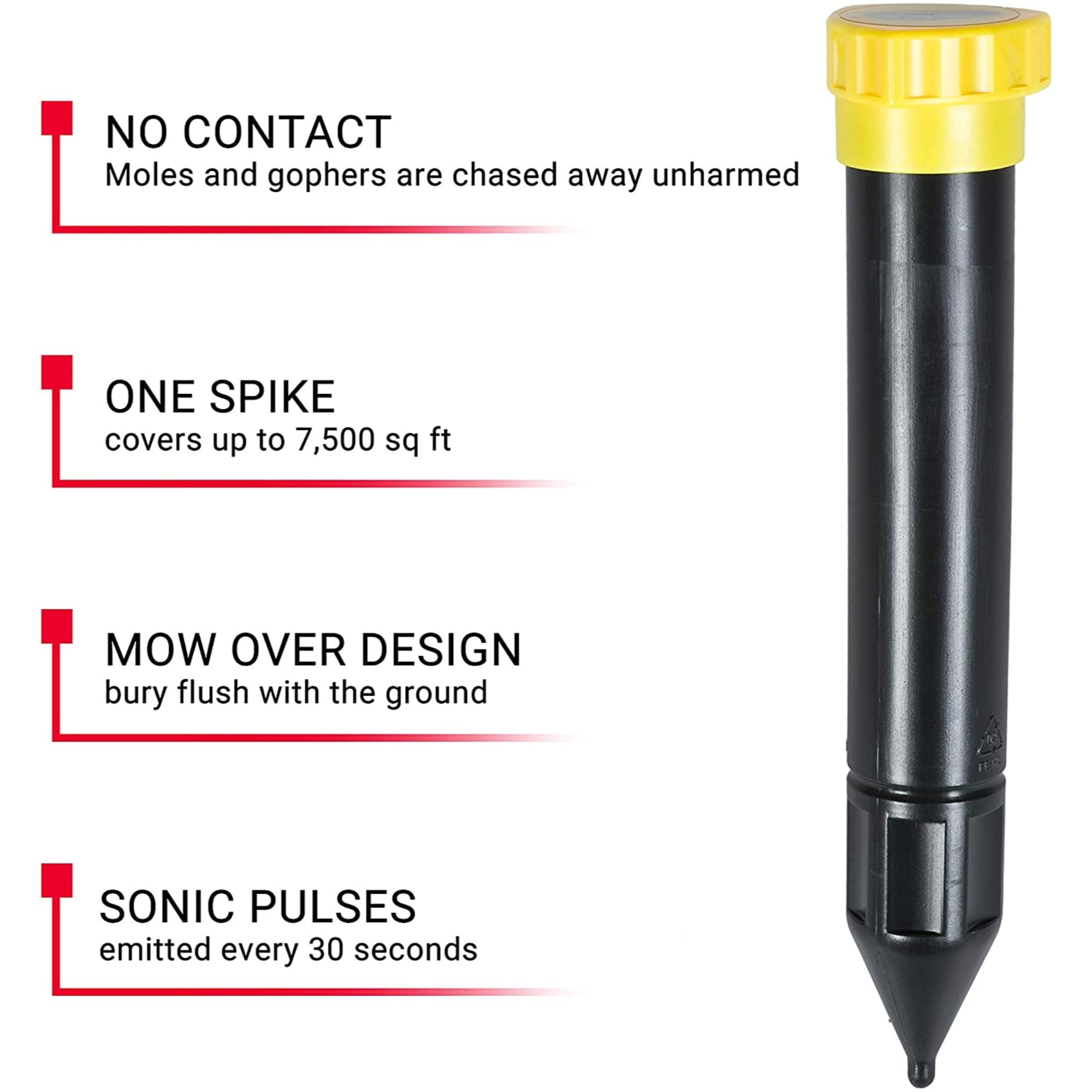 Victor Sonic Spike Mole and Gopher Repellent, 2 Pack