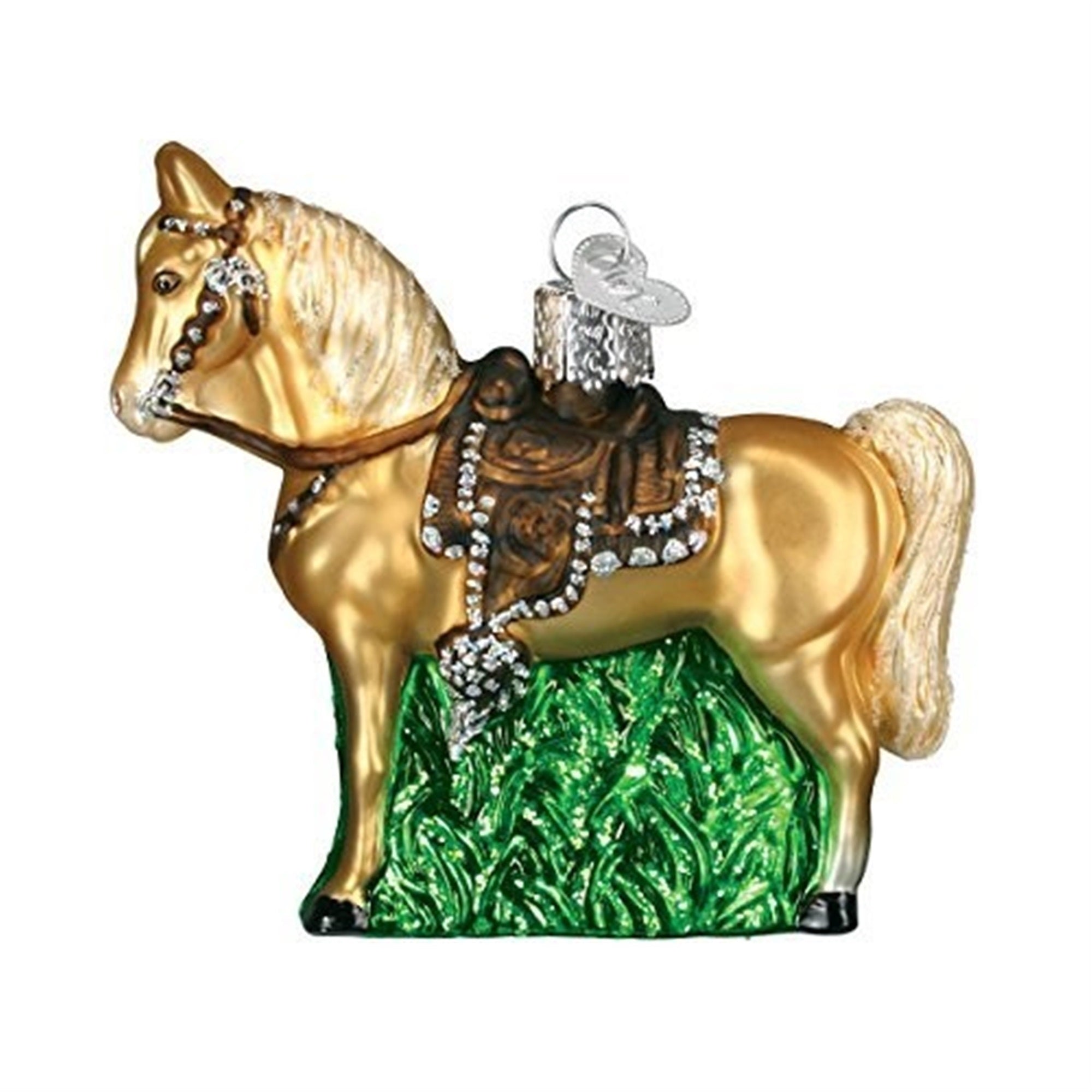 Old World Christmas Western Horse Glass Blown Ornament