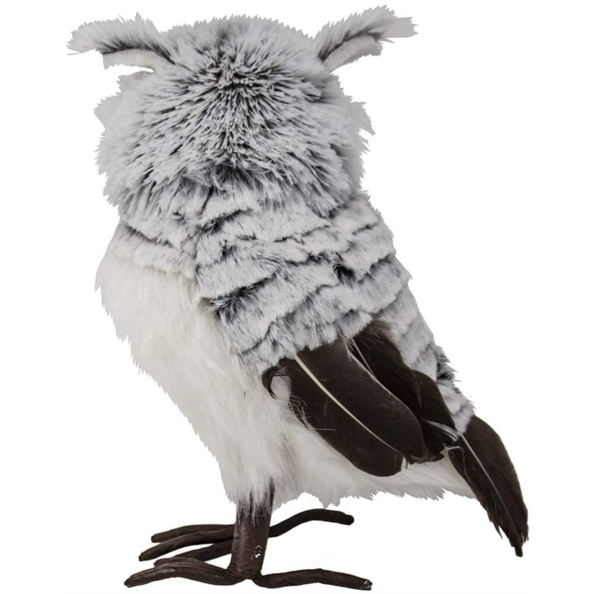 Kurt Adler Grey and White Owl Tabletop Decoration, 10"