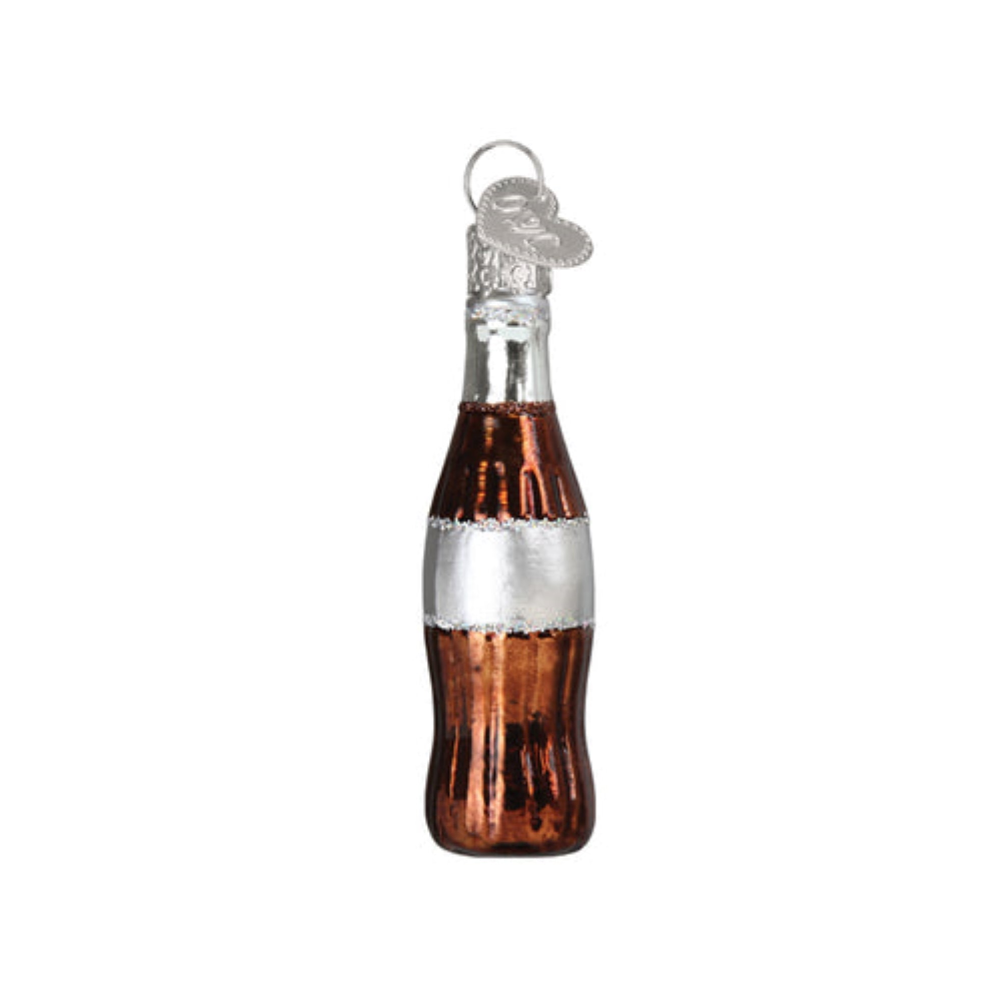 Old World Christmas Mini Diet Coke Bottle Blown Glass Holiday Ornament For Tree