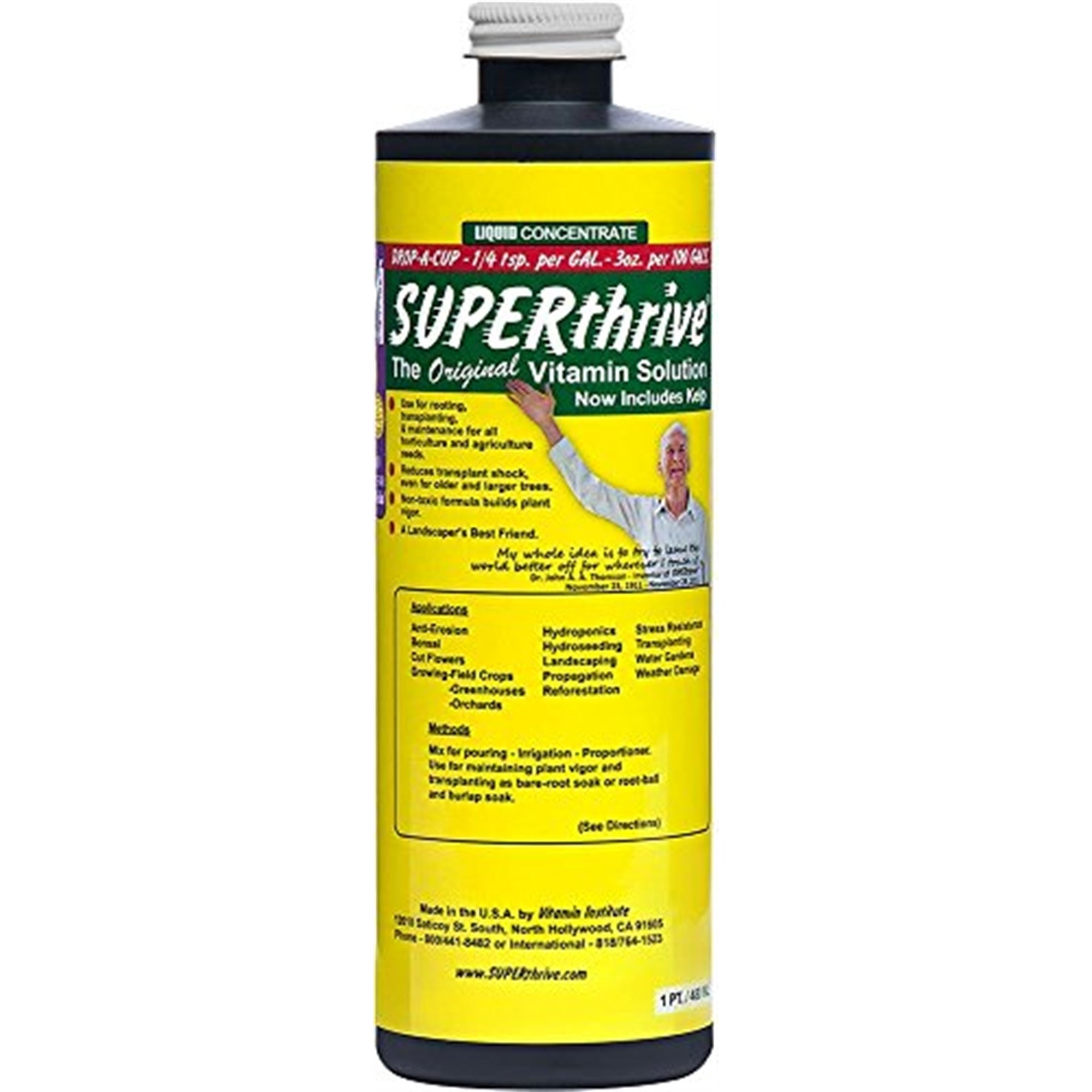SUPERthrive Concentrate Liquid Plant Vitamin Solution, 1 Pint