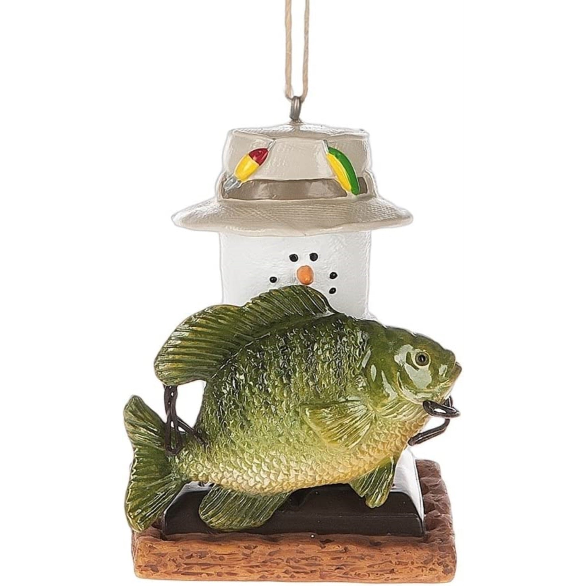 Ganz S'mores with Fish Christmas Resin Ornament