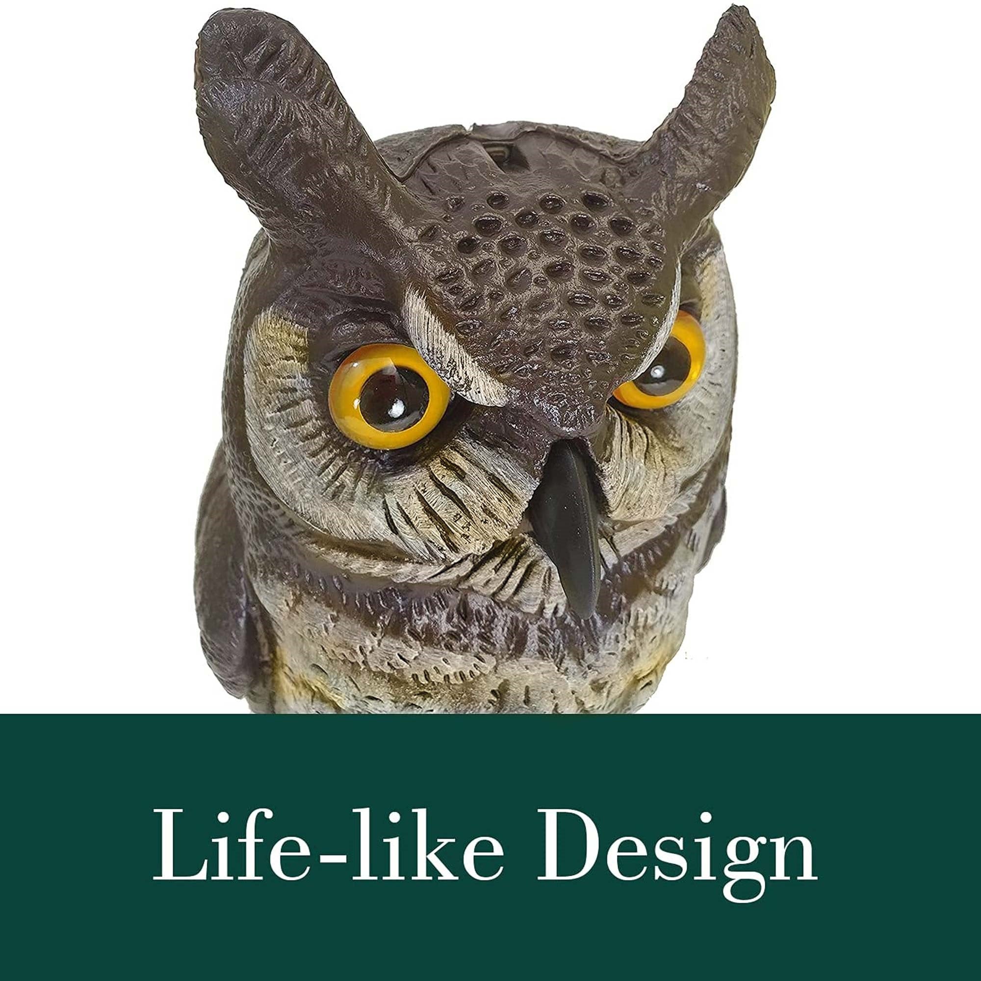 Gardeneer By Dalen Natural Enemy Scarecrow Great Horned Owl