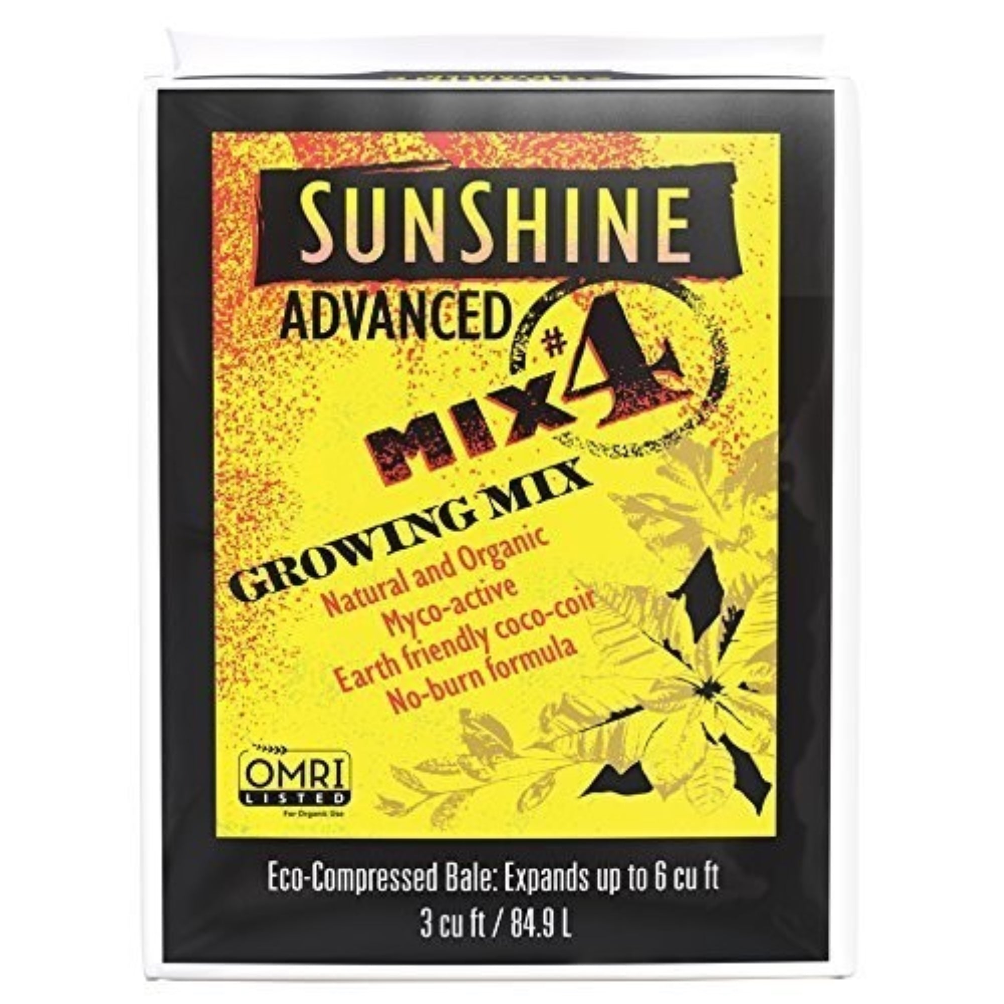 Sunshine Advanced Growing Mix #4, 3 Cu Ft Compressed
