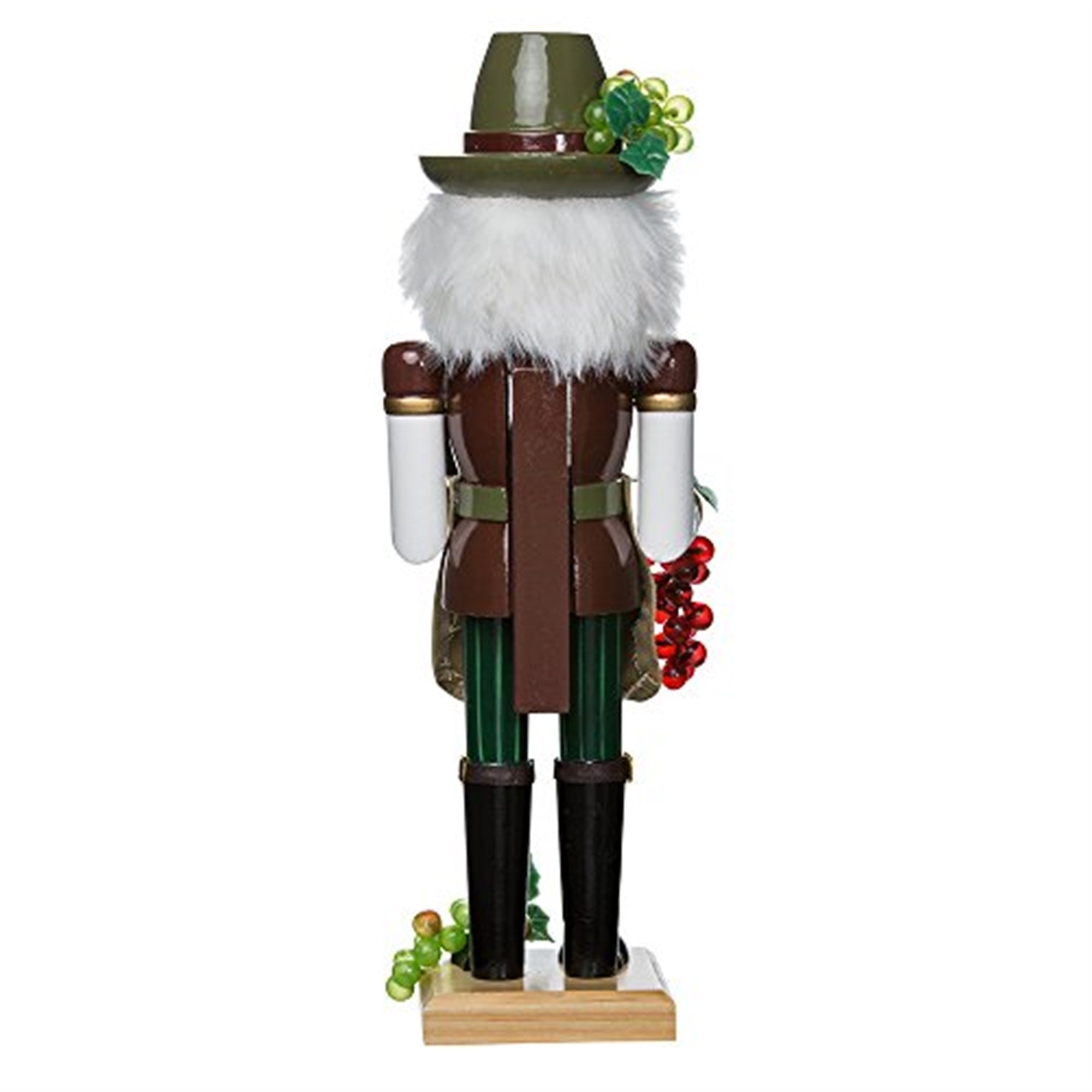 Kurt Adler Nutcracker Collection, Wooden Wine Grower Nutcracker, 15"