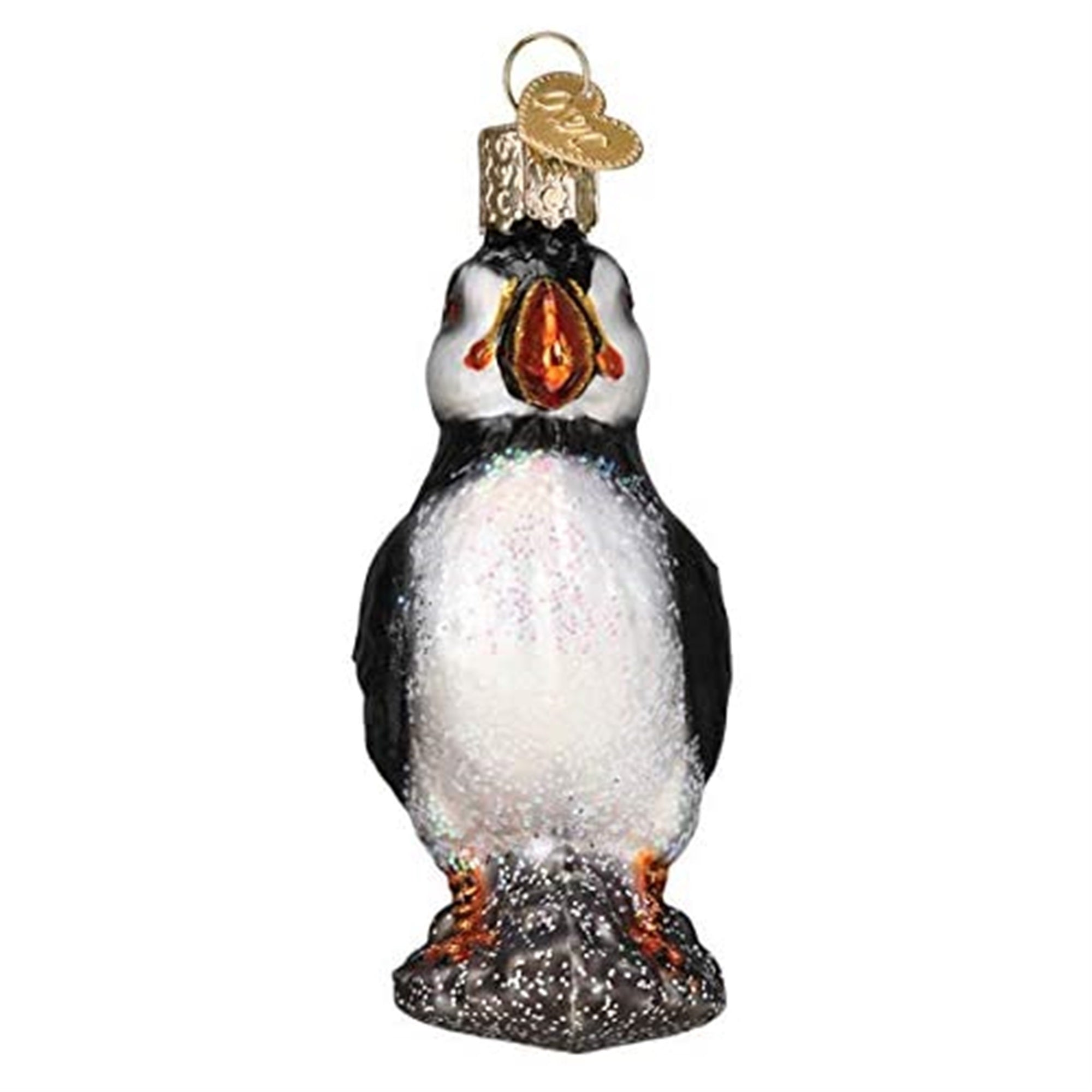 Old World Christmas Blown Glass Ornaments Puffin, 3.5"