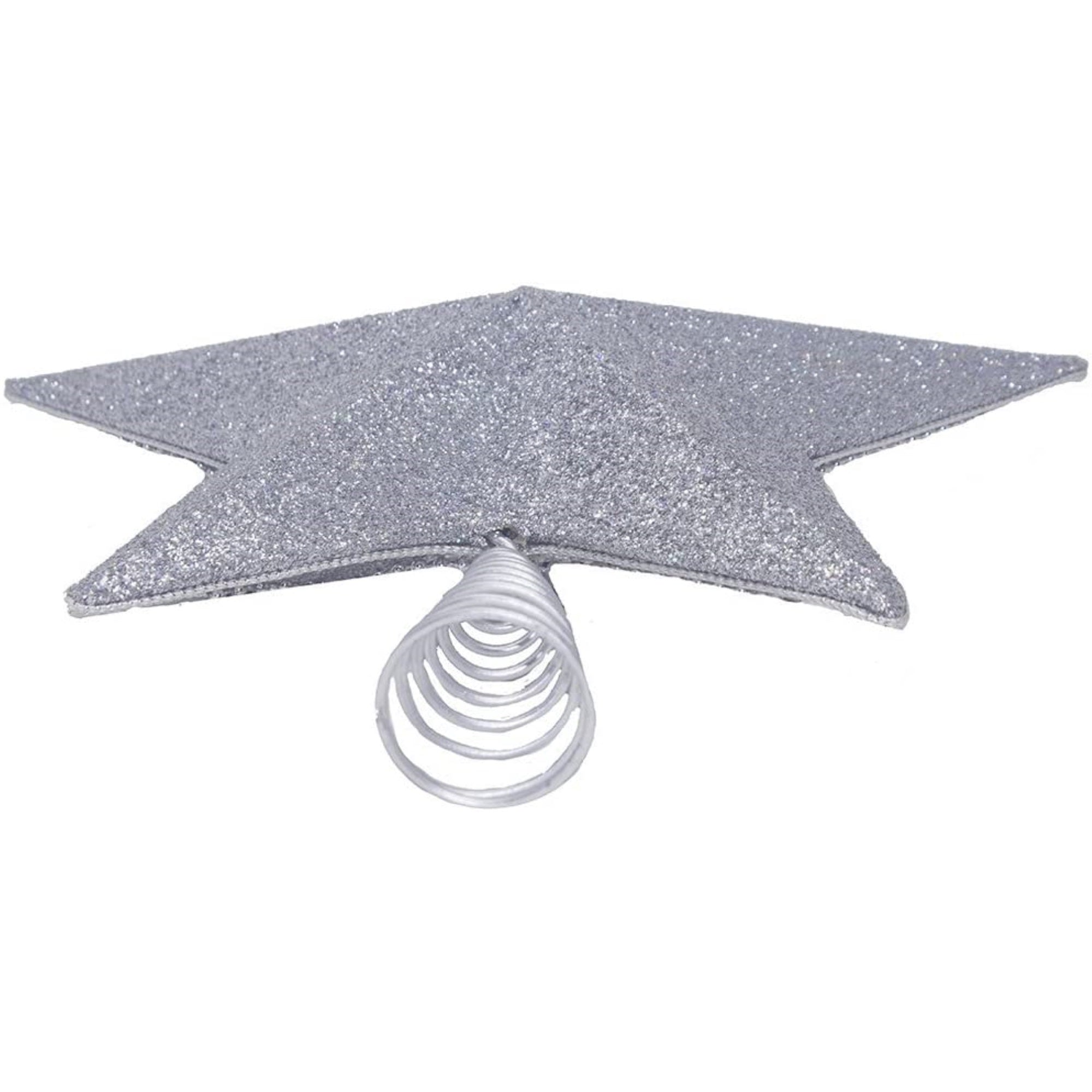 Kurt Adler Blue and Silver Pale Star ChristmasTree Topper, 13.5-Inch