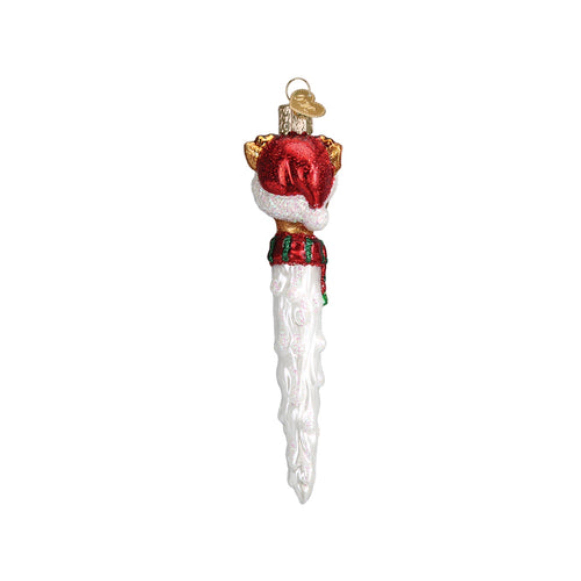Old World Christmas Reindeer Icicle Blown Glass Holiday Ornament For Tree