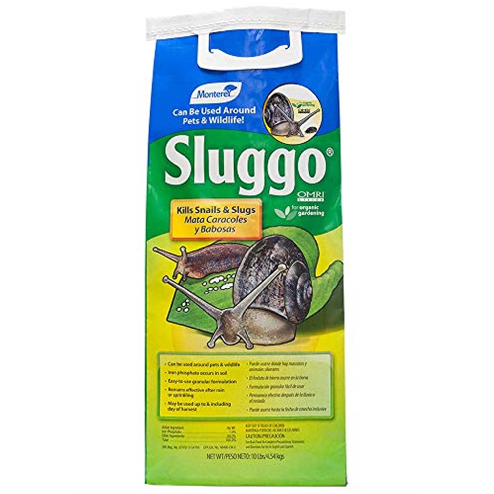 Monterey Sluggo Wildlife and Pet Safe Slug Killer, 10 lb