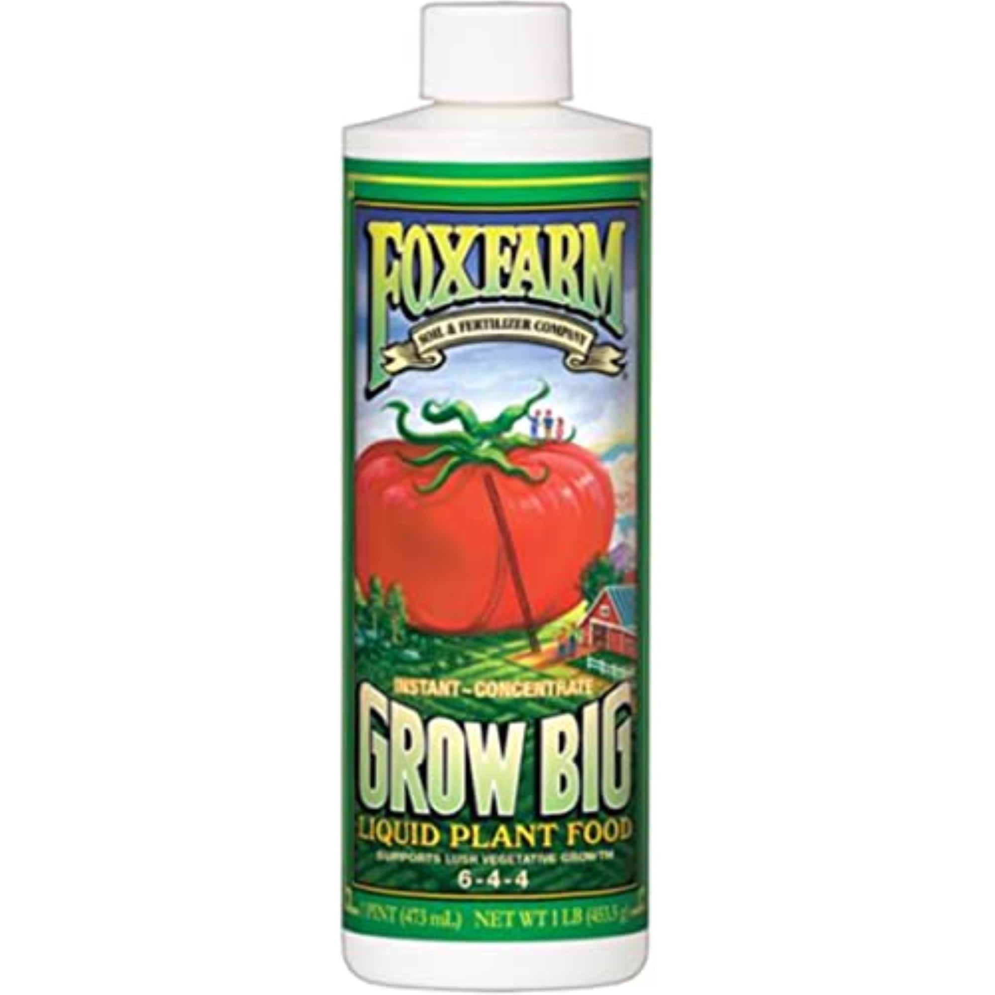 FoxFarm Grow Big Liquid Plant Food 6-4-4, Concentrate - 1 pint