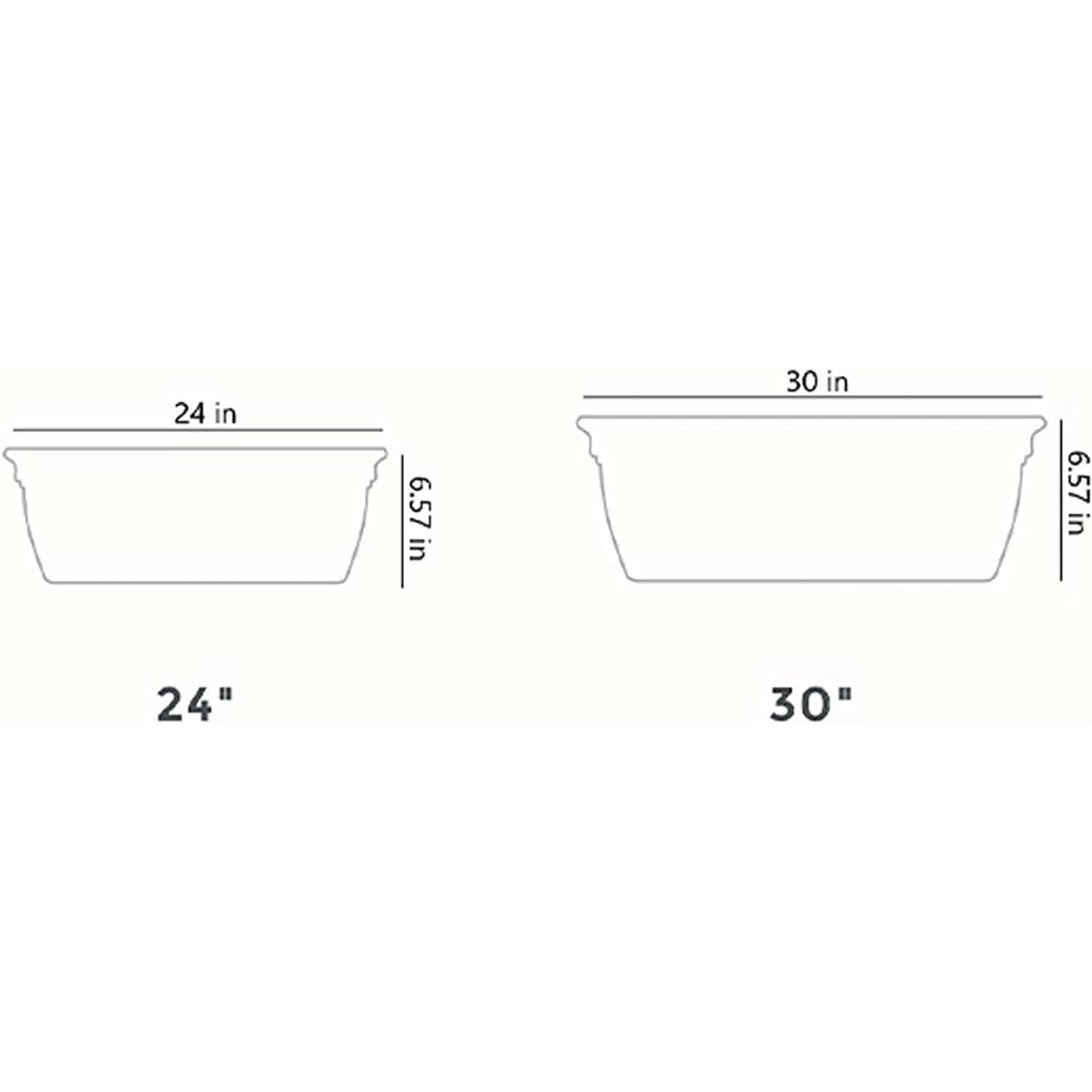 The HC Companies Plastoc Eclipse Window Planter, White, 24"