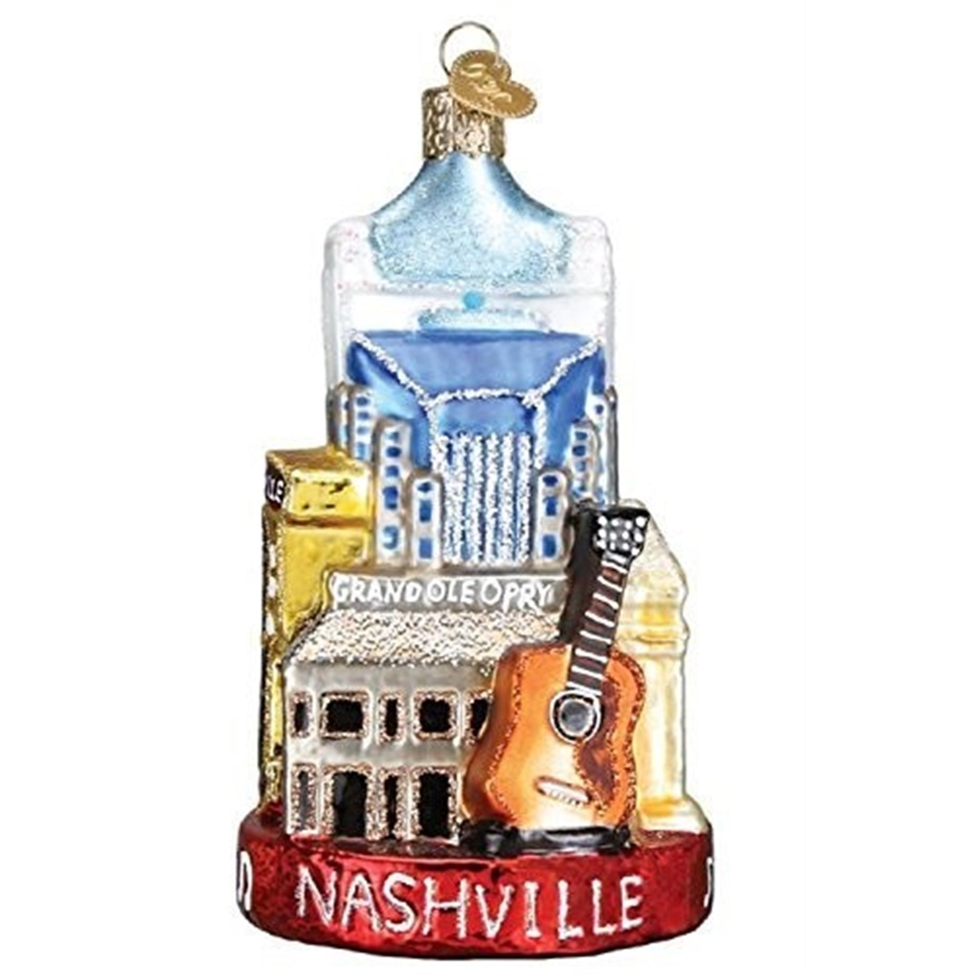 Old World Christmas Glass Blown Nashville Ornament