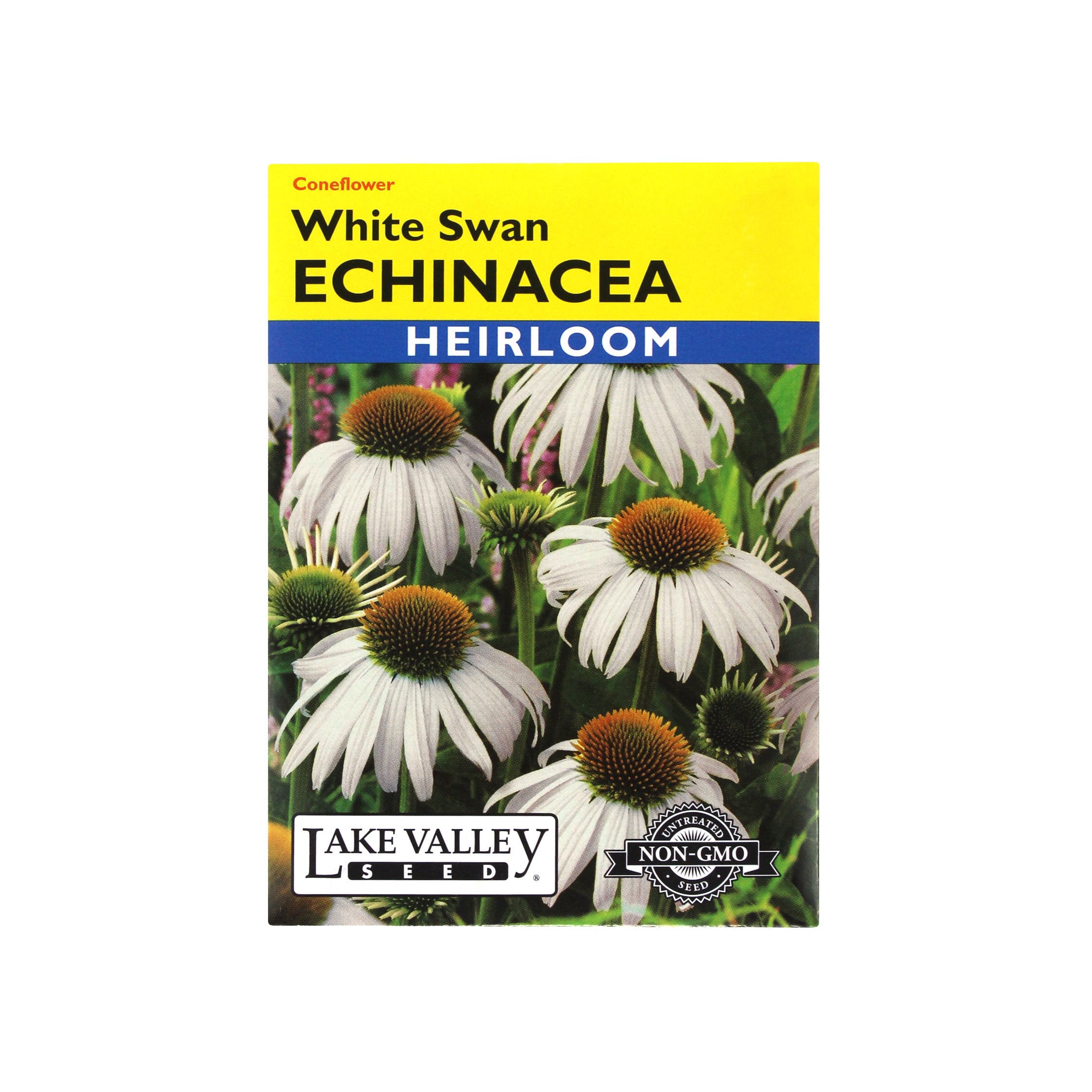 Lake Valley Seed Echinacea, White Swan Heirloom, 0.15g