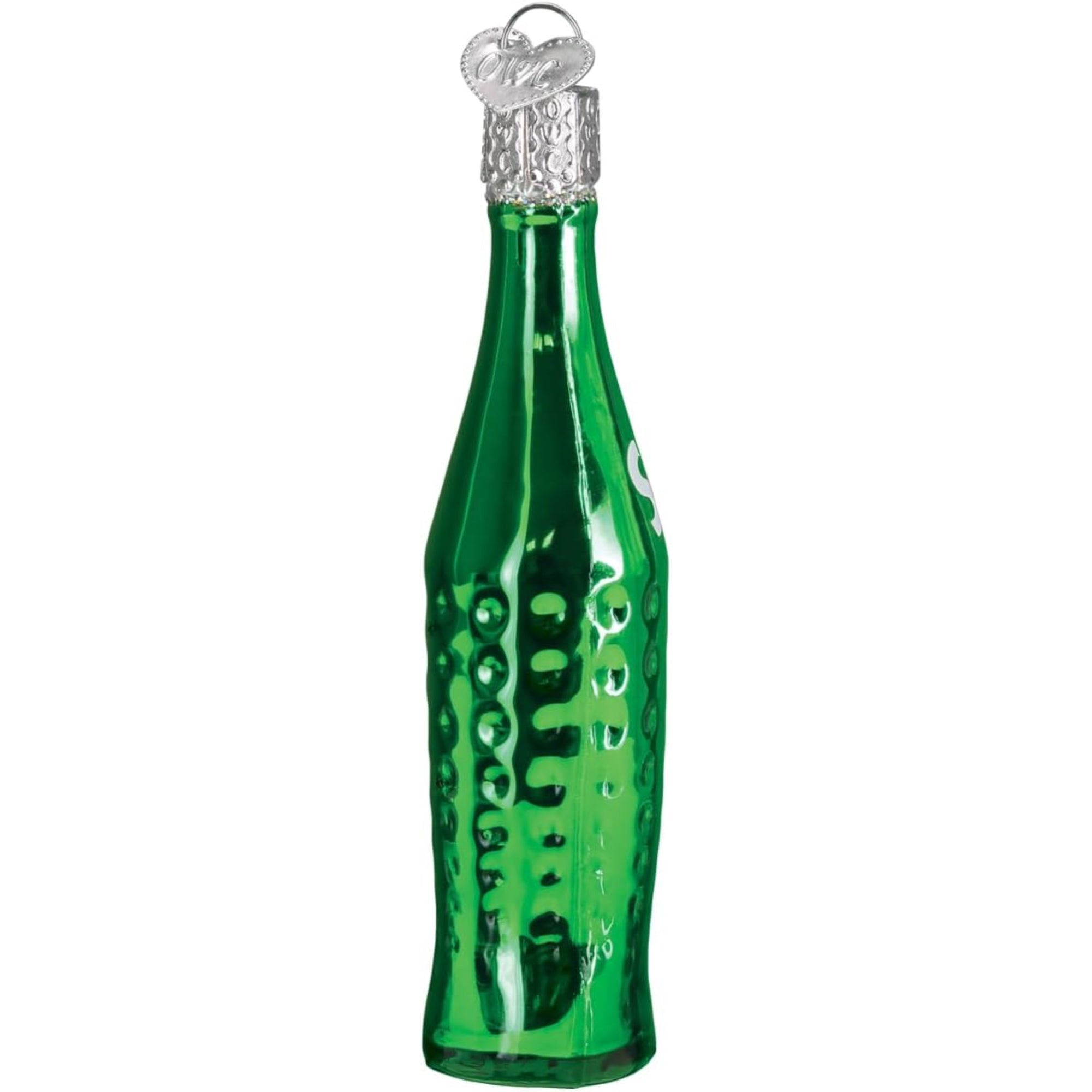 Old World Christmas Sprite Bottle Blown Glass Holiday Ornament