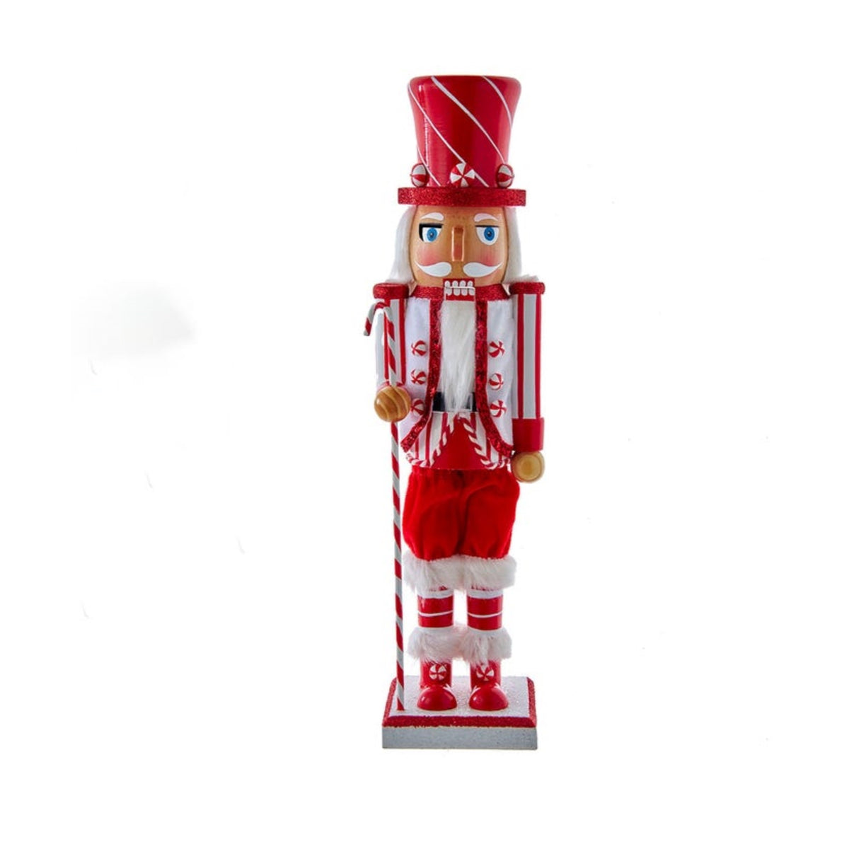 Kurt Adler Peppermint Nutcracker, 15"