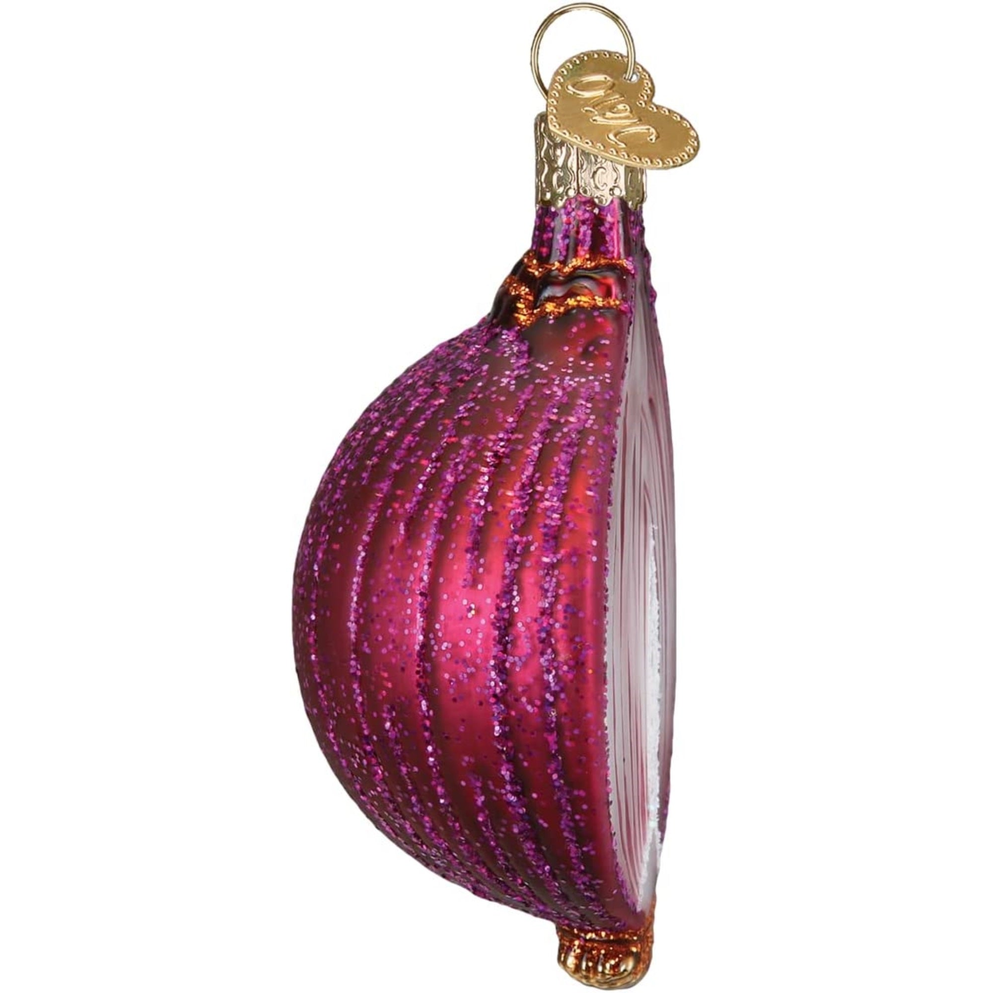 Old World Christmas Glass Blown Red Onion Ornament, 3"