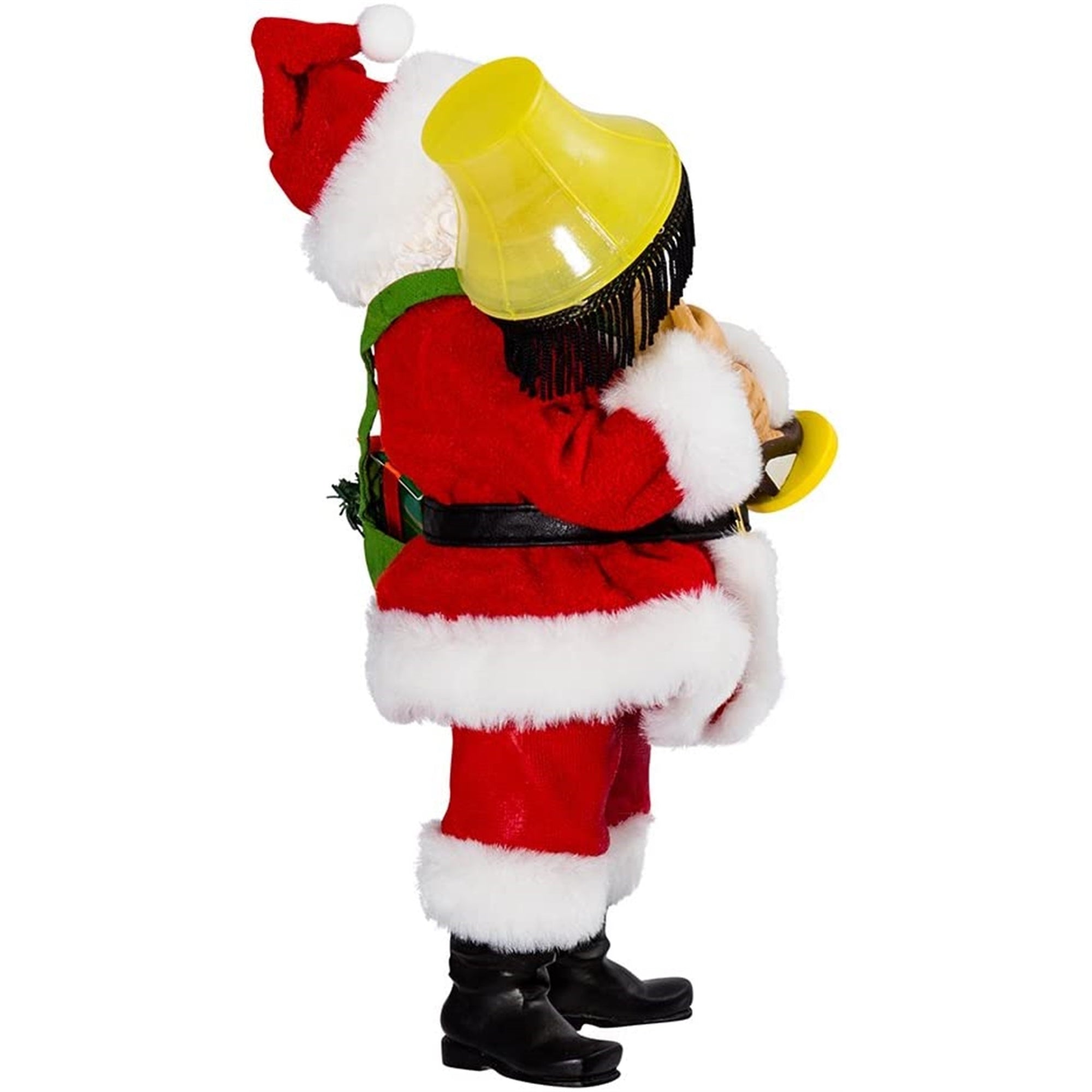 Kurt Adler Fabriché Collection, Battery Operated, A Christmas Story Santa with Lighted Leg Lamp, 10"