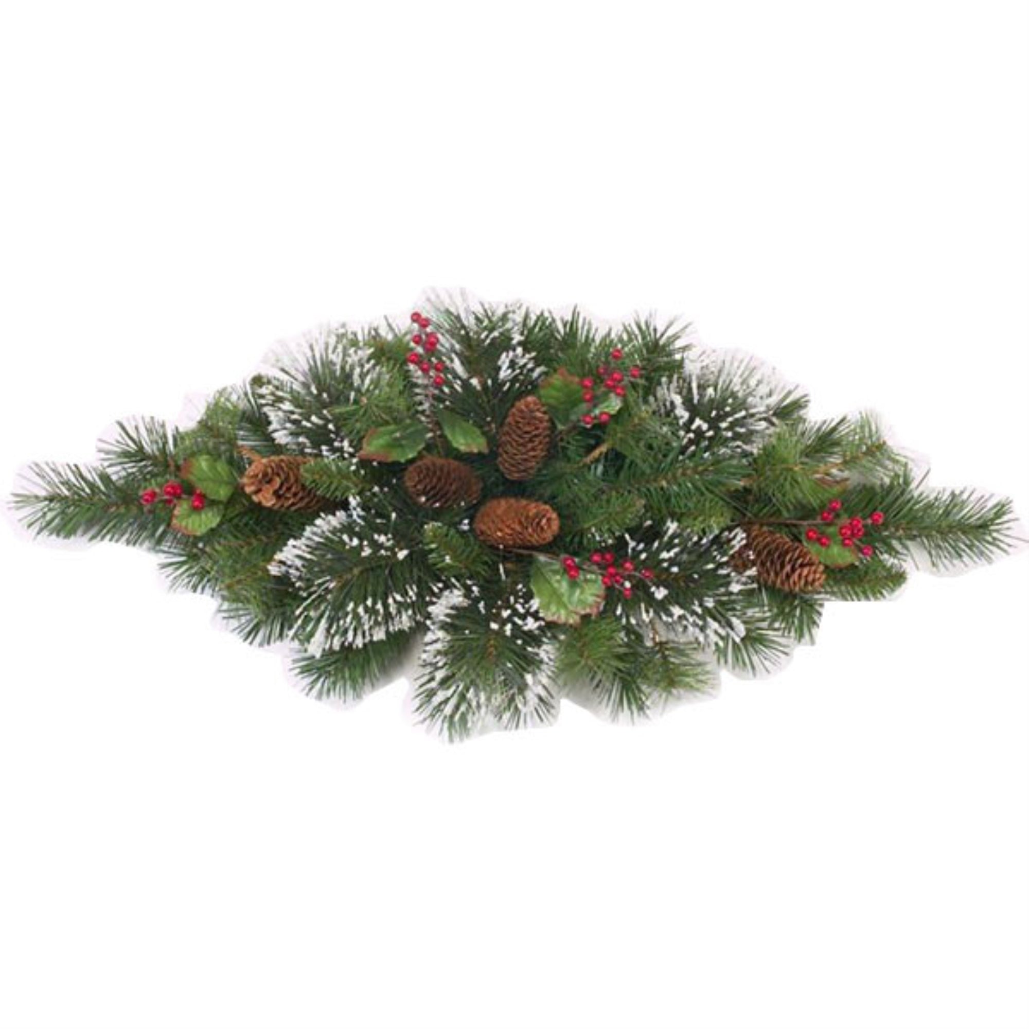 Orman 30 Artificial Frosted Pine Swag w/ Berries, Cones & Leaves (#80639)