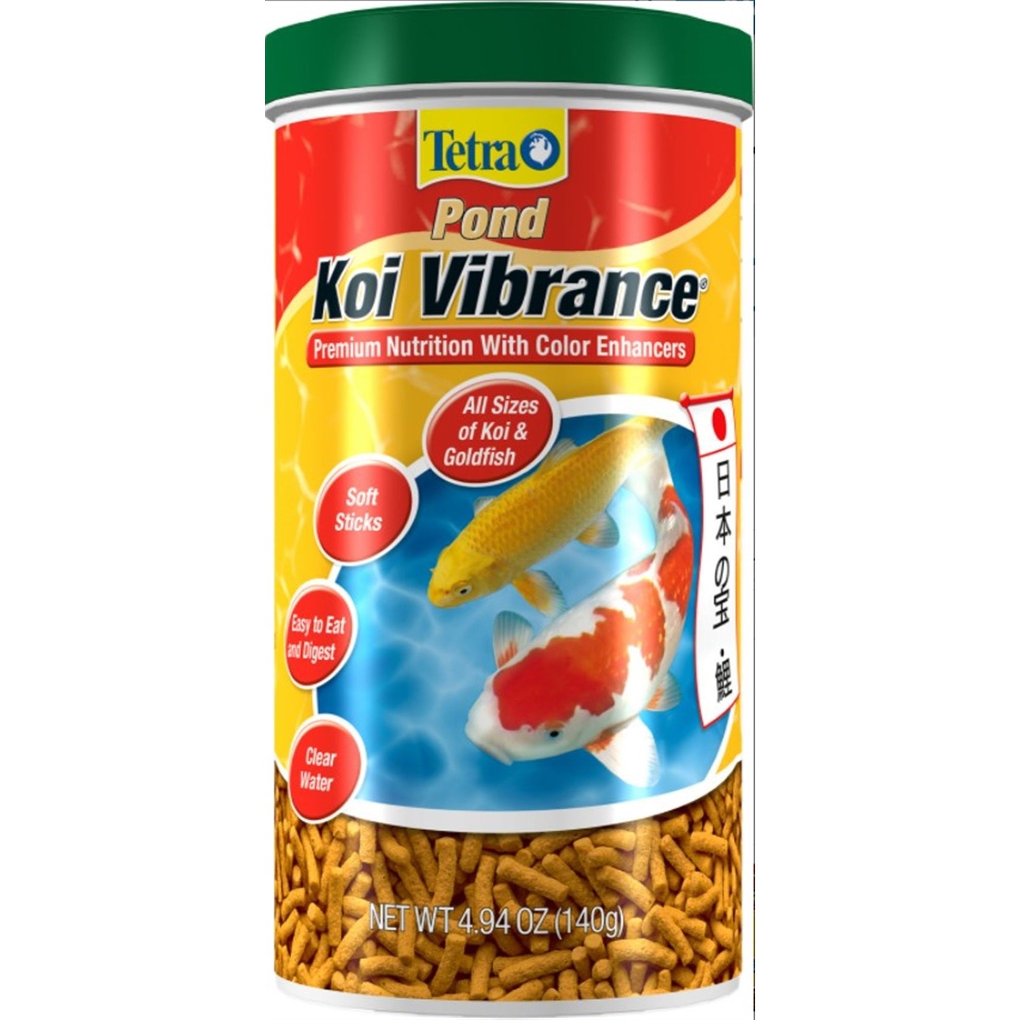TetraPond Koi Vibrance Color Enhancing Sticks Koi and Goldfish Food 4.94 oz