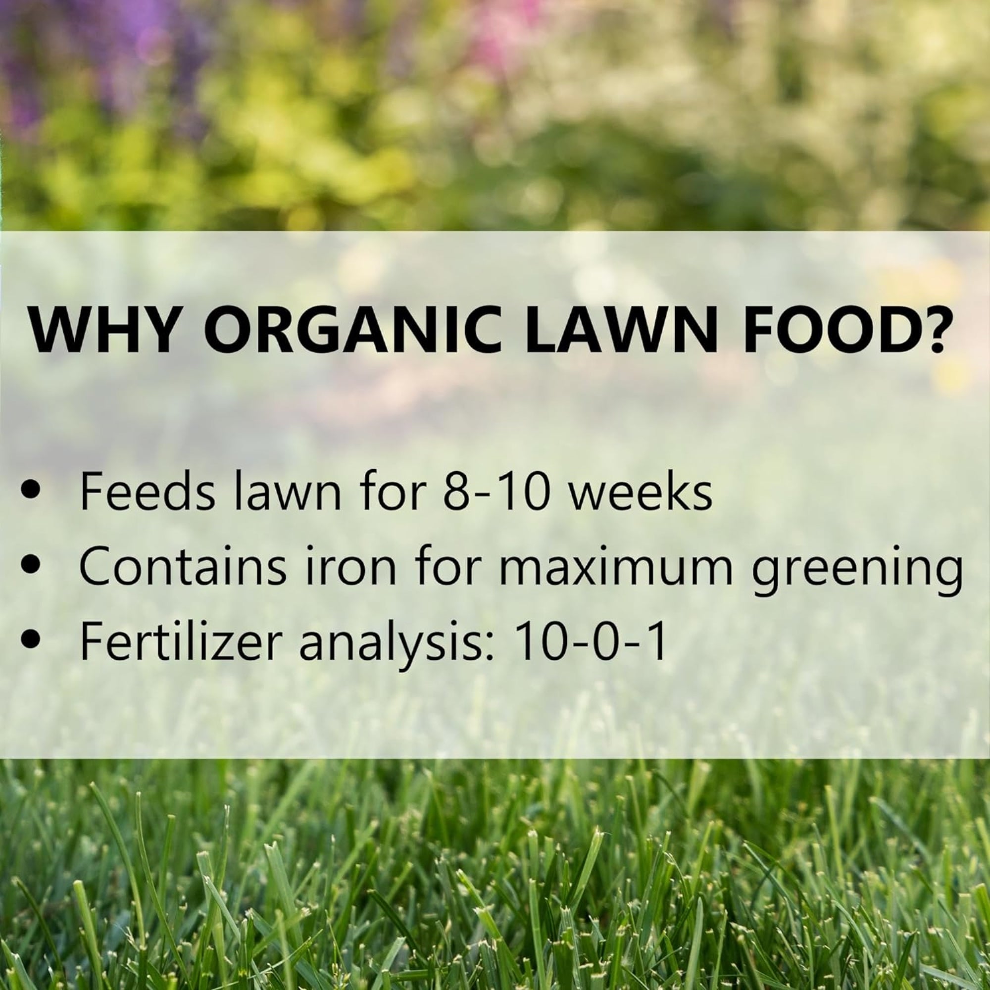 Jonathan Green Organic Lawn Food, 15M (15,000 sq ft Coverage)