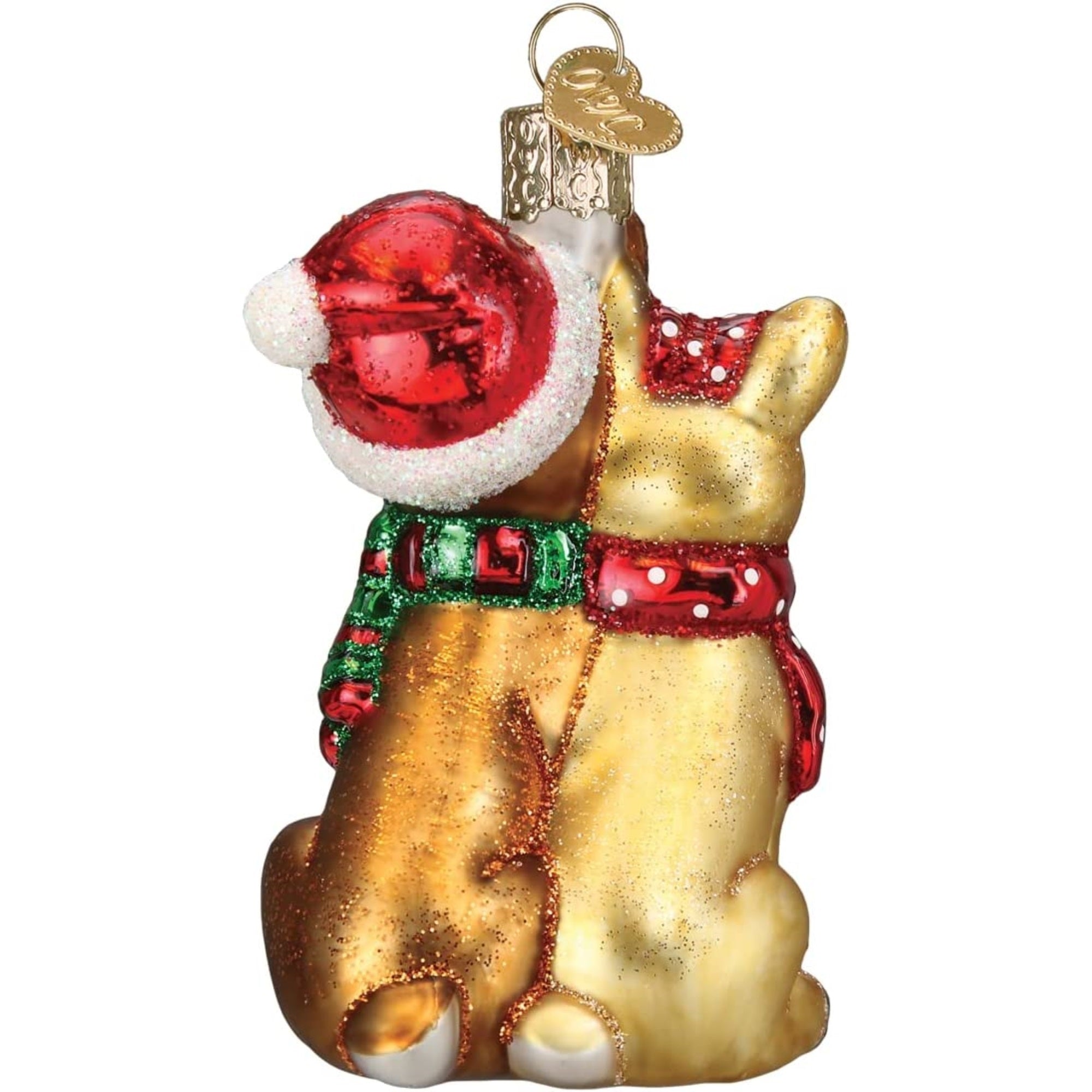 Old World Christmas Blown Glass Christmas Ornaments, Rudolph And Clarice