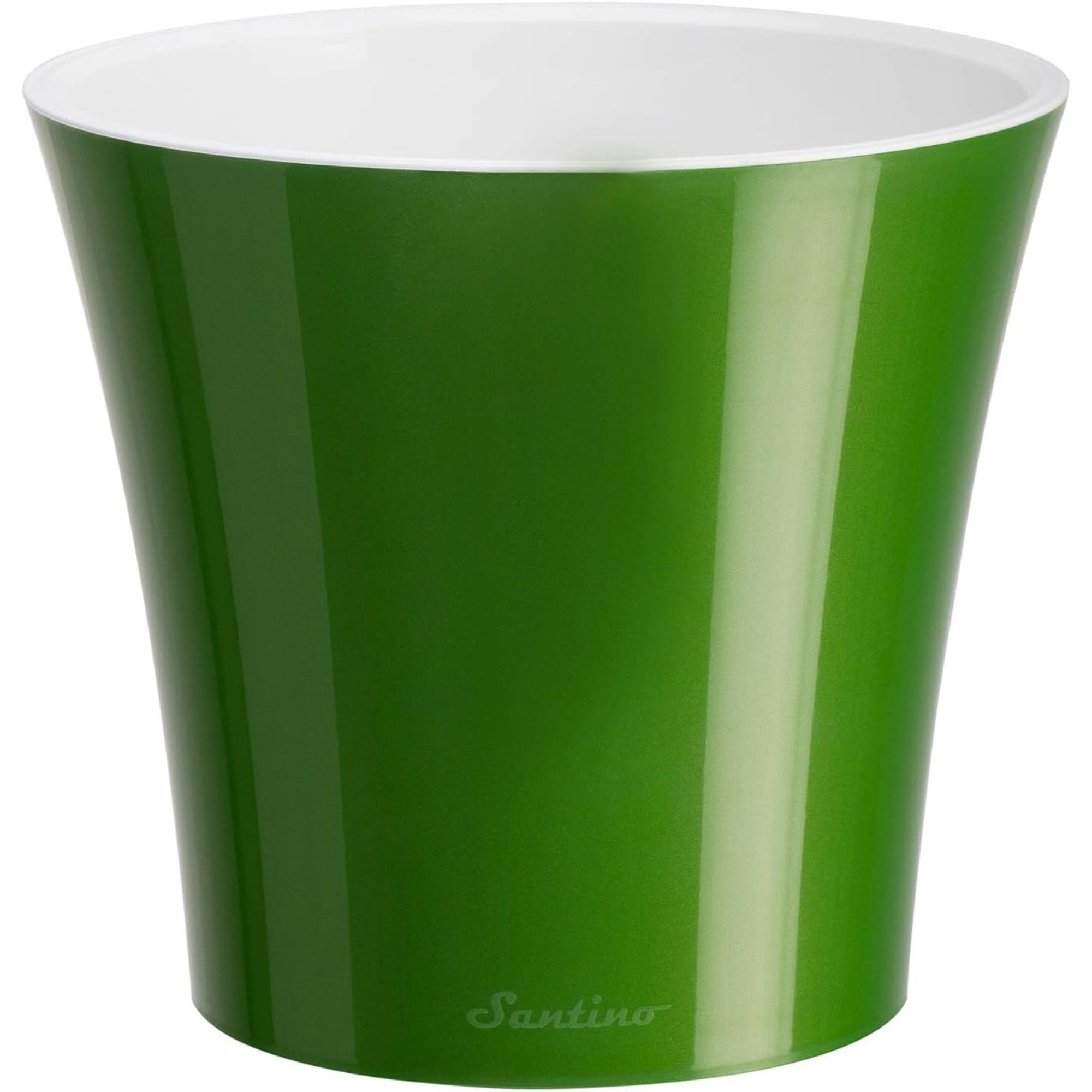 Decopots Plastic Round Contemporary Flower Pot with Drainage Planter