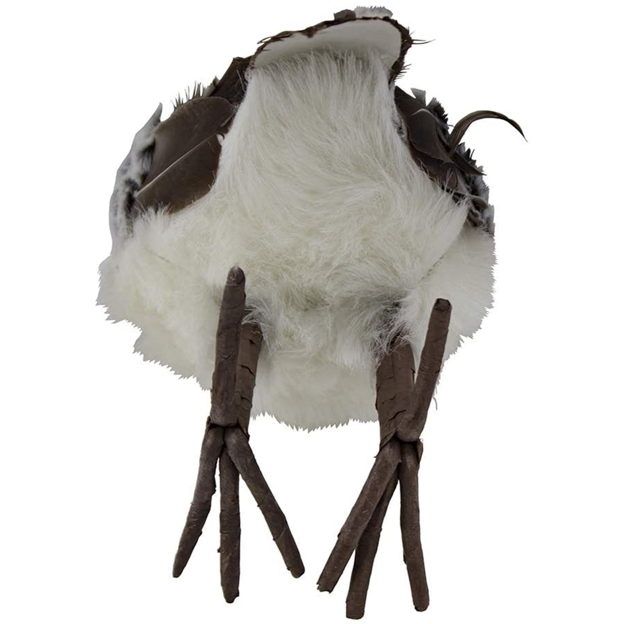 Kurt Adler Grey and White Owl Tabletop Decoration, 10"