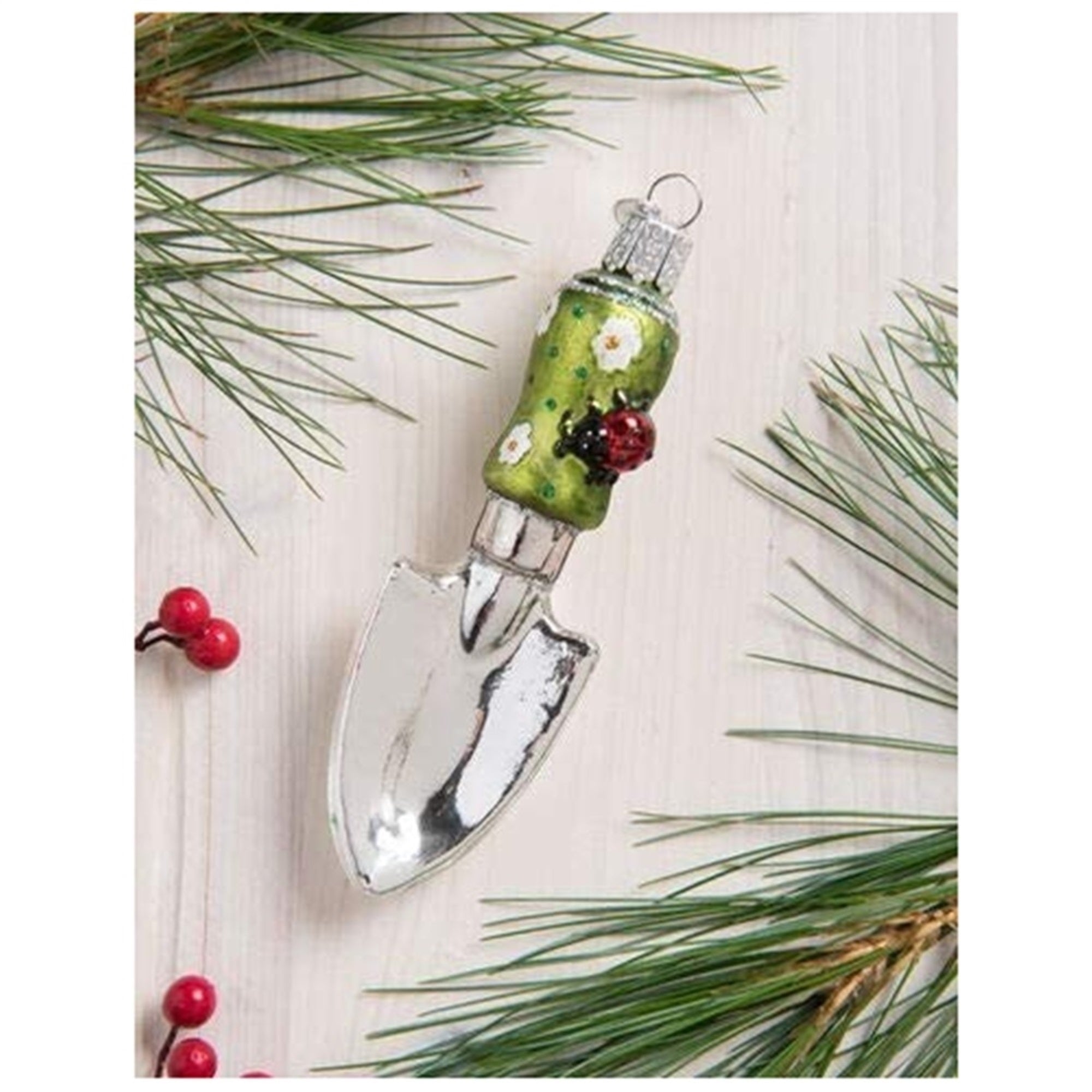 Old World Christmas Glass Blown Garden Trowel Ornament