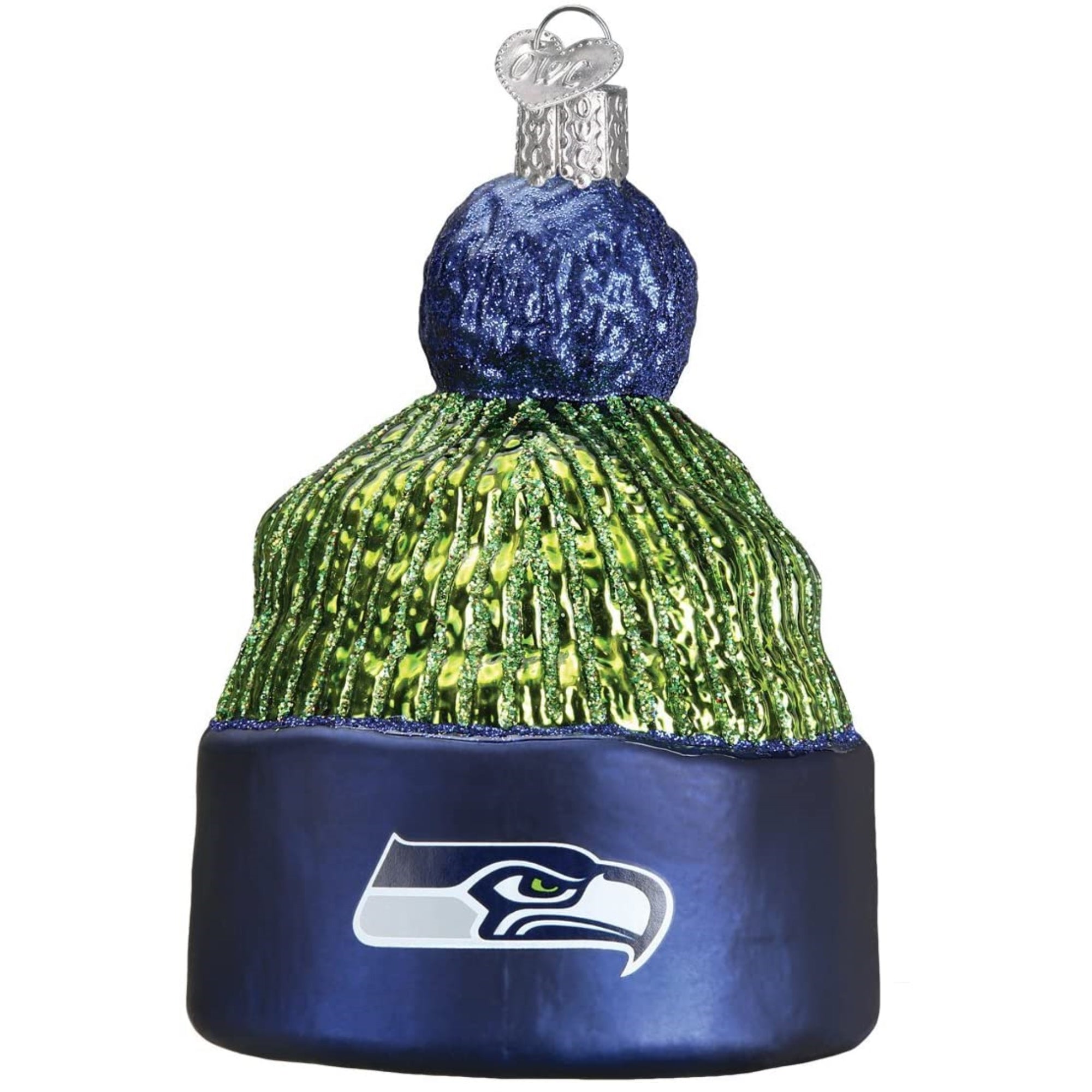 Old World Christmas Seattle Seahawks Beanie Ornament For Christmas Tree