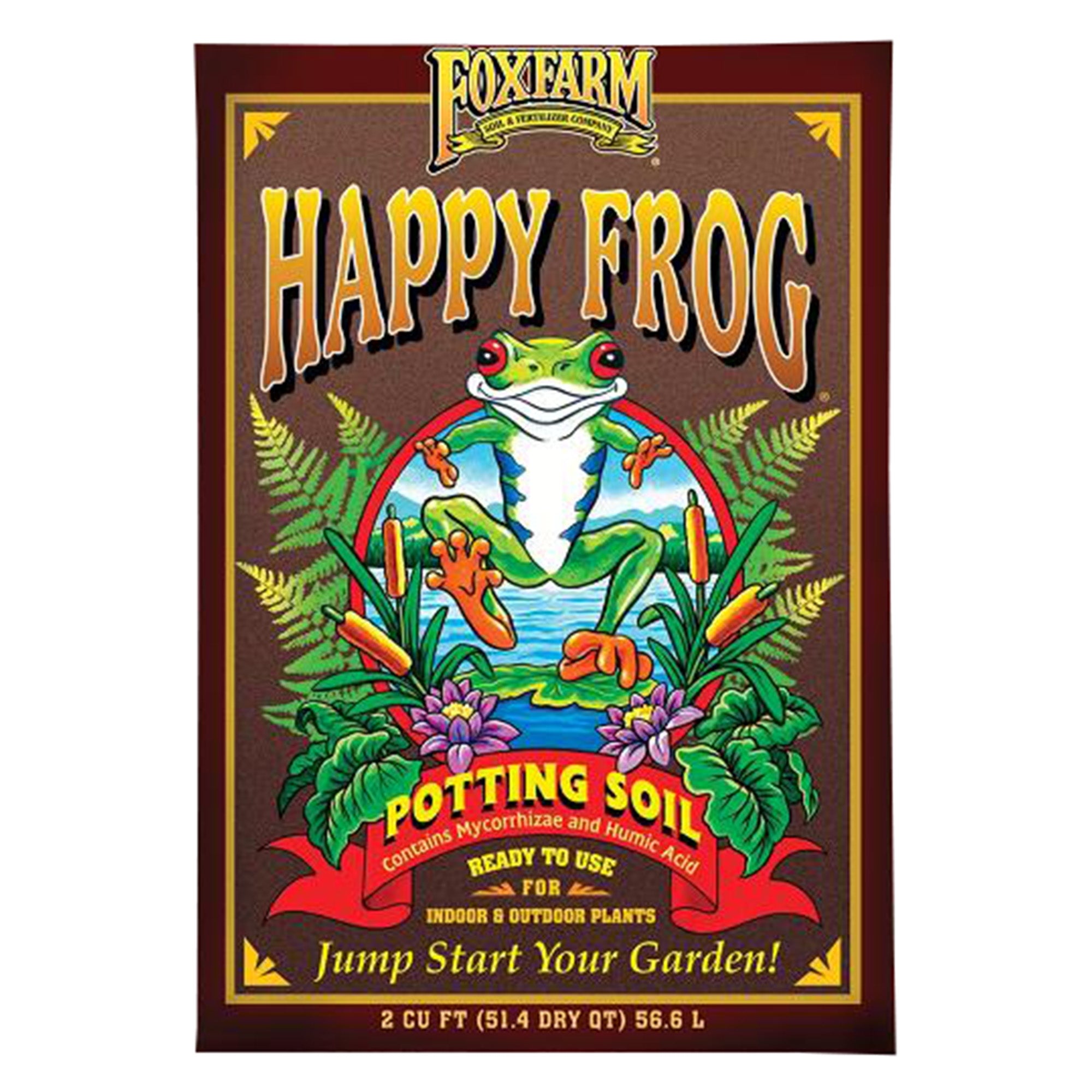 FoxFarm FoxFarm Happy Frog Potting Soil, 2-Cubic Feet