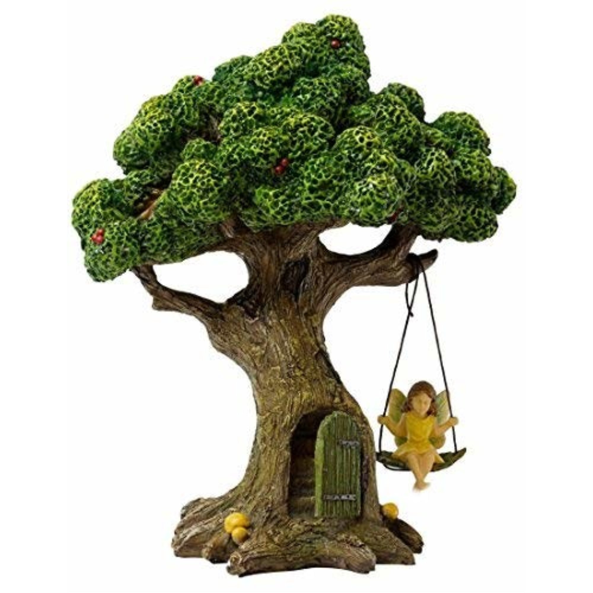 Marshall Home & Garden Fairy Garden Woodland Knoll Collection, Tree Swinging Fairy