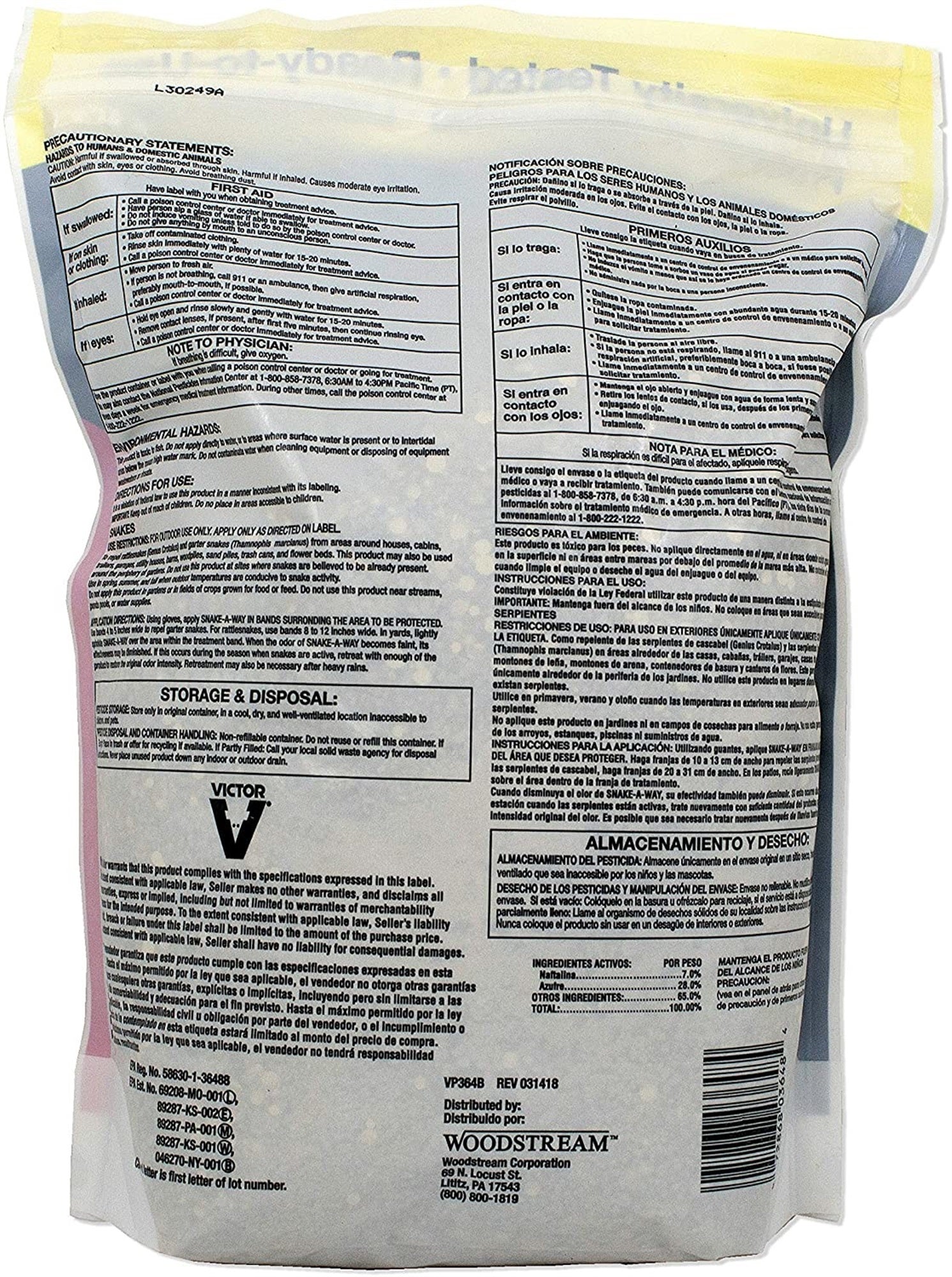 Victor Way Snake Repelling Granules, 4lb bag