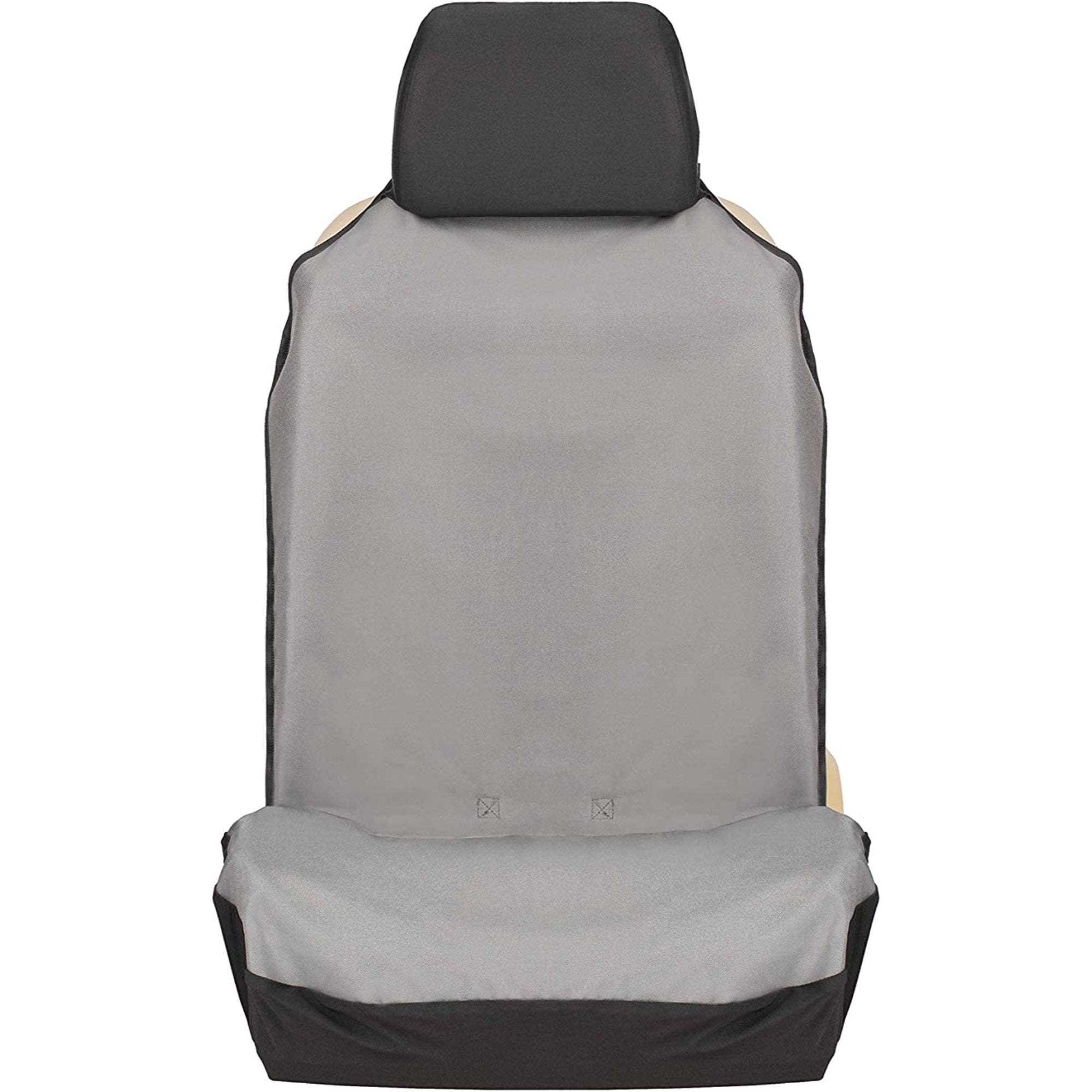 PetSafe Happy Ride Bucket Seat Cover for Pets, Fits Most Vehicles, Grey