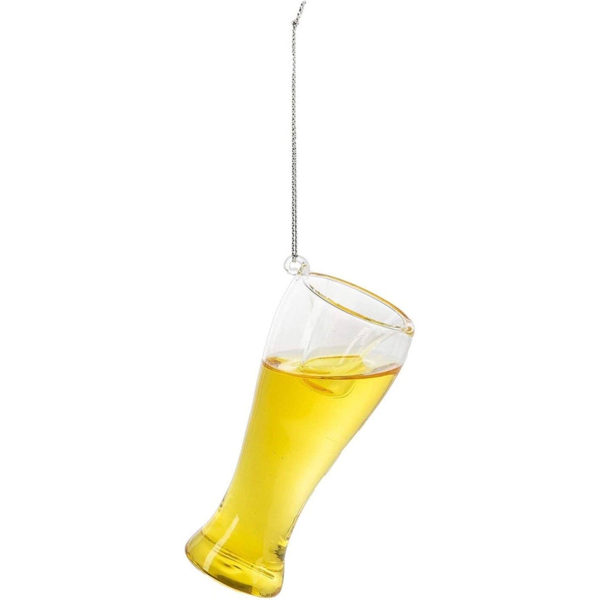 Ganz Christmas Cheer Beer Glass Ornament, Yellow