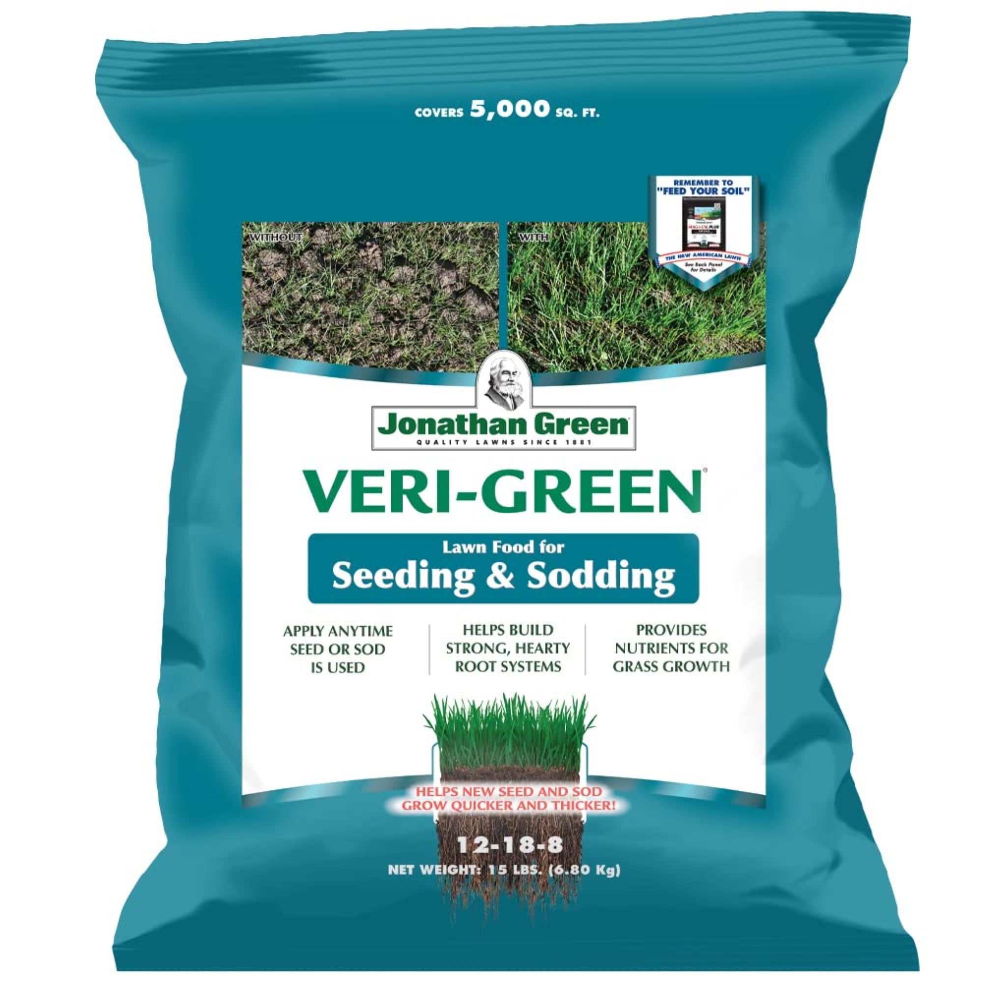 Jonathan Green Grass Seed & Fertilizer Bundle for Alkaline Soil - 5,000 sq ft