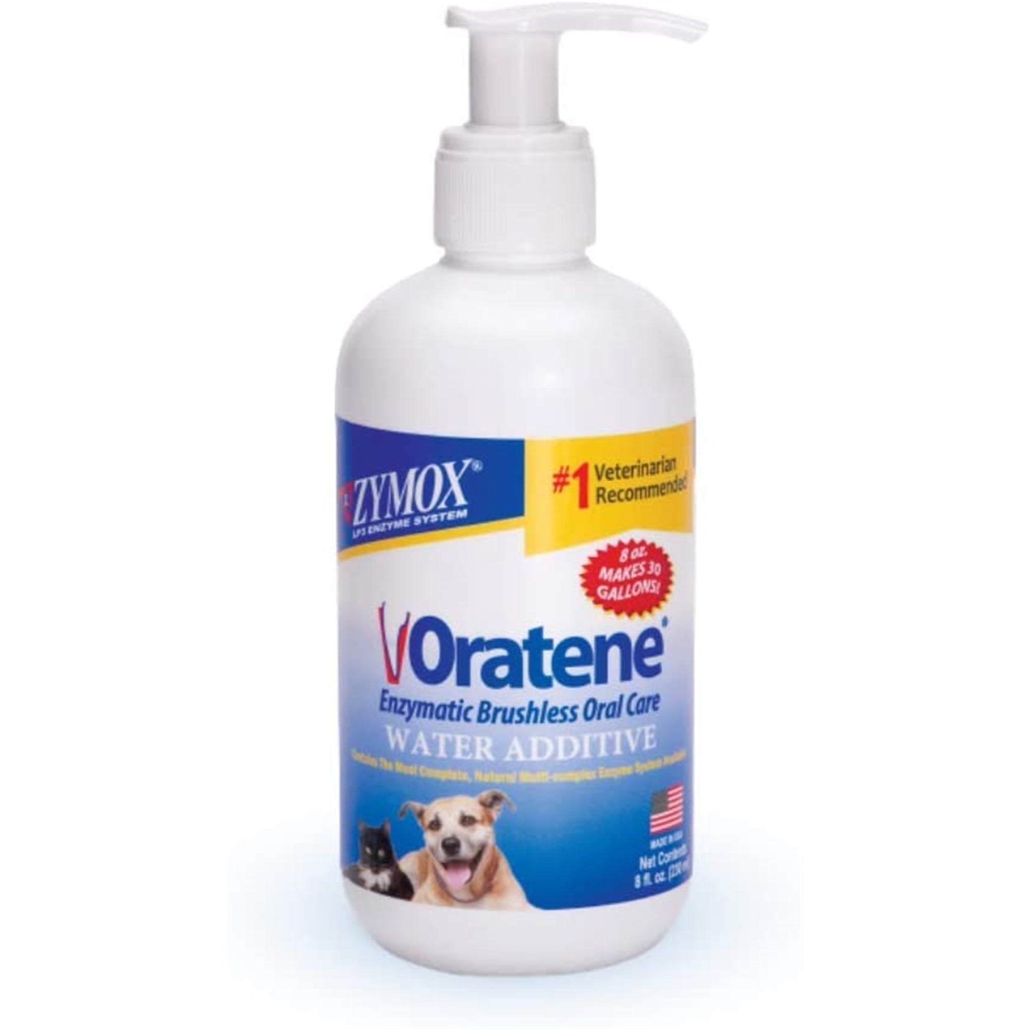 Pet King Brands Zymox Oratene Enzymatic Brushless Oral Care Water Additive, 8oz