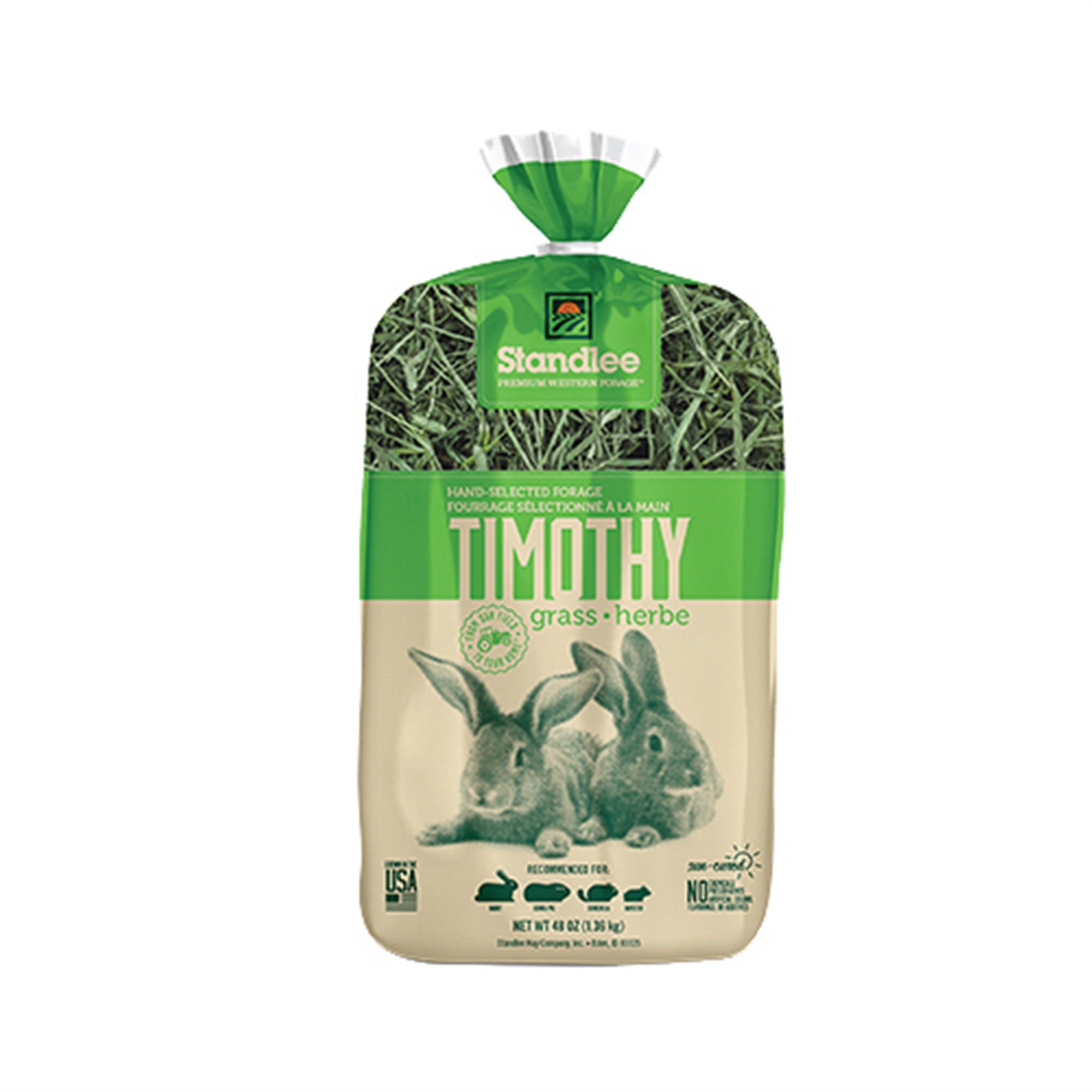 Standlee Hay Company Hand-Selected Timothy Grass for Small Animals, 48oz Bag
