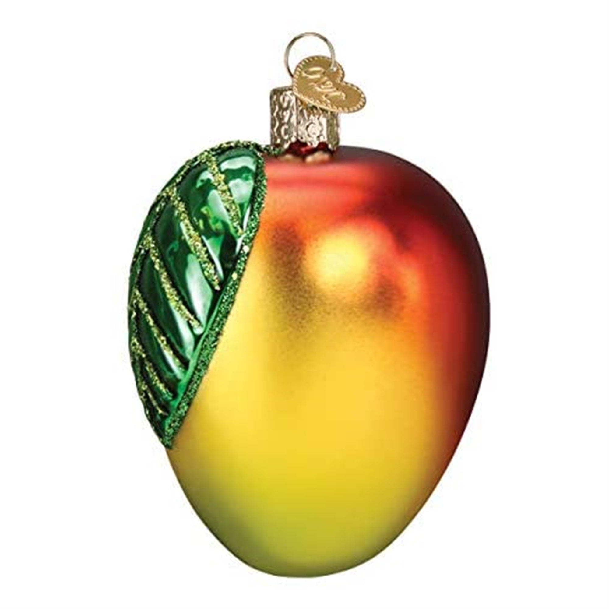 Old World Christmas Glass Blown Ornament, Mango 3.5"