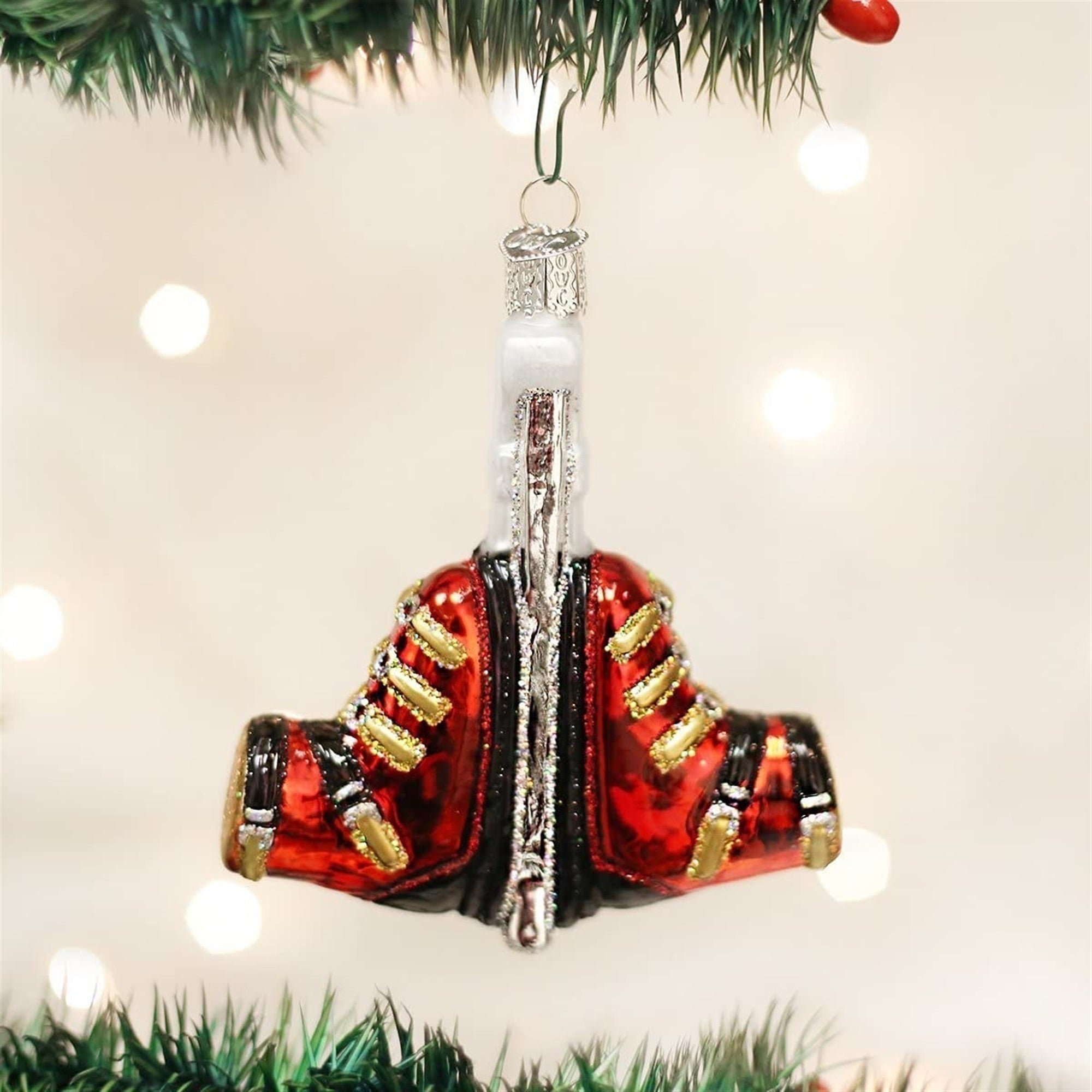Old World Christmas Snow and Ski Glass Blown Ornament