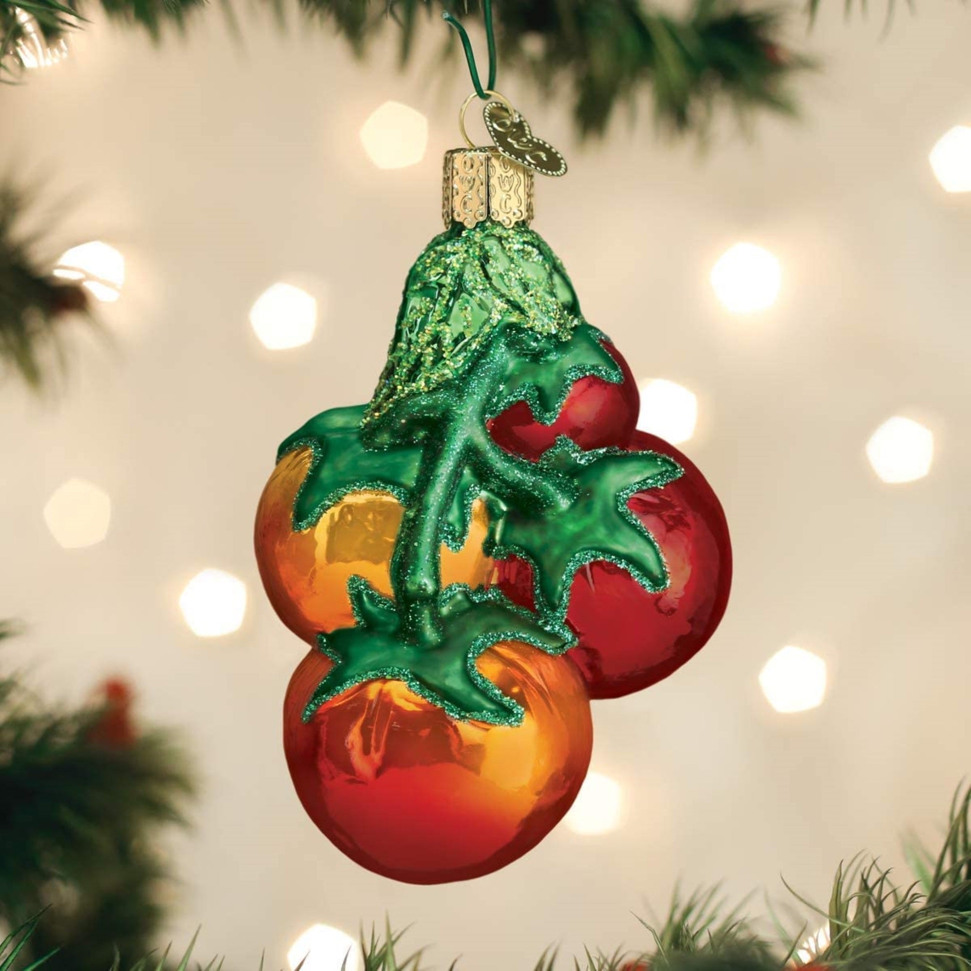 Old World Christmas Tomatoes on Vine Ornament For Christmas Tree