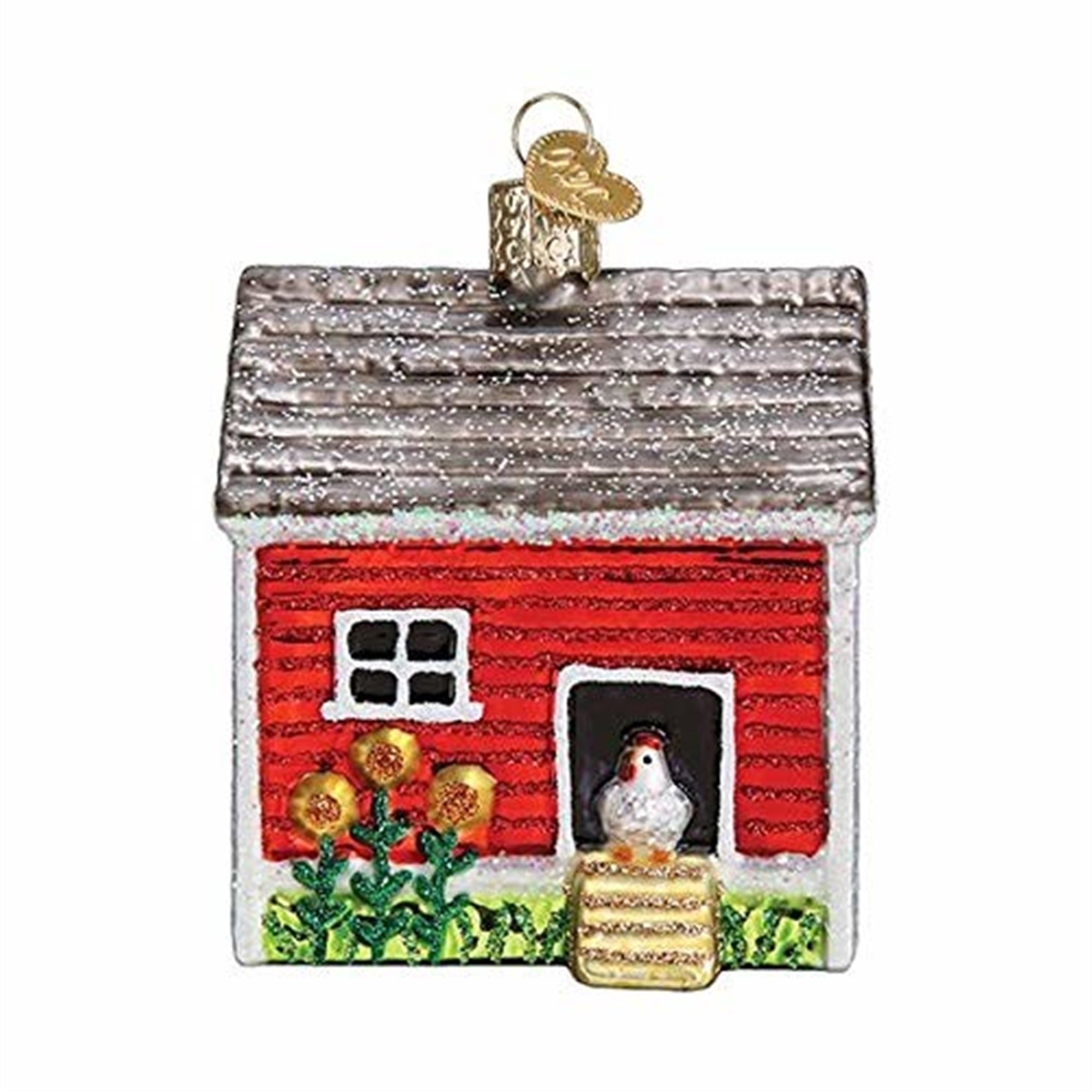 Old World Christmas Chicken Coop Ornament For Tree