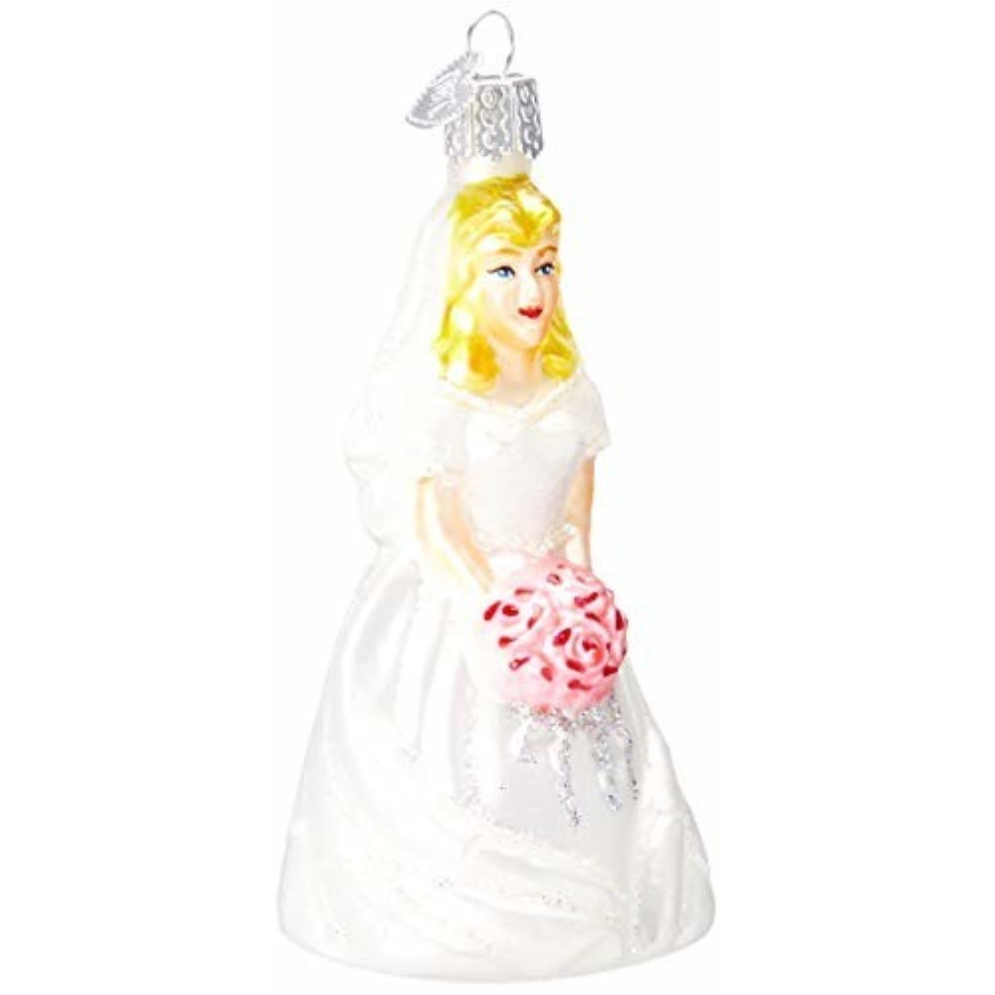 Old World Christmas Blown Glass Christmas Ornament, Blonde Bride