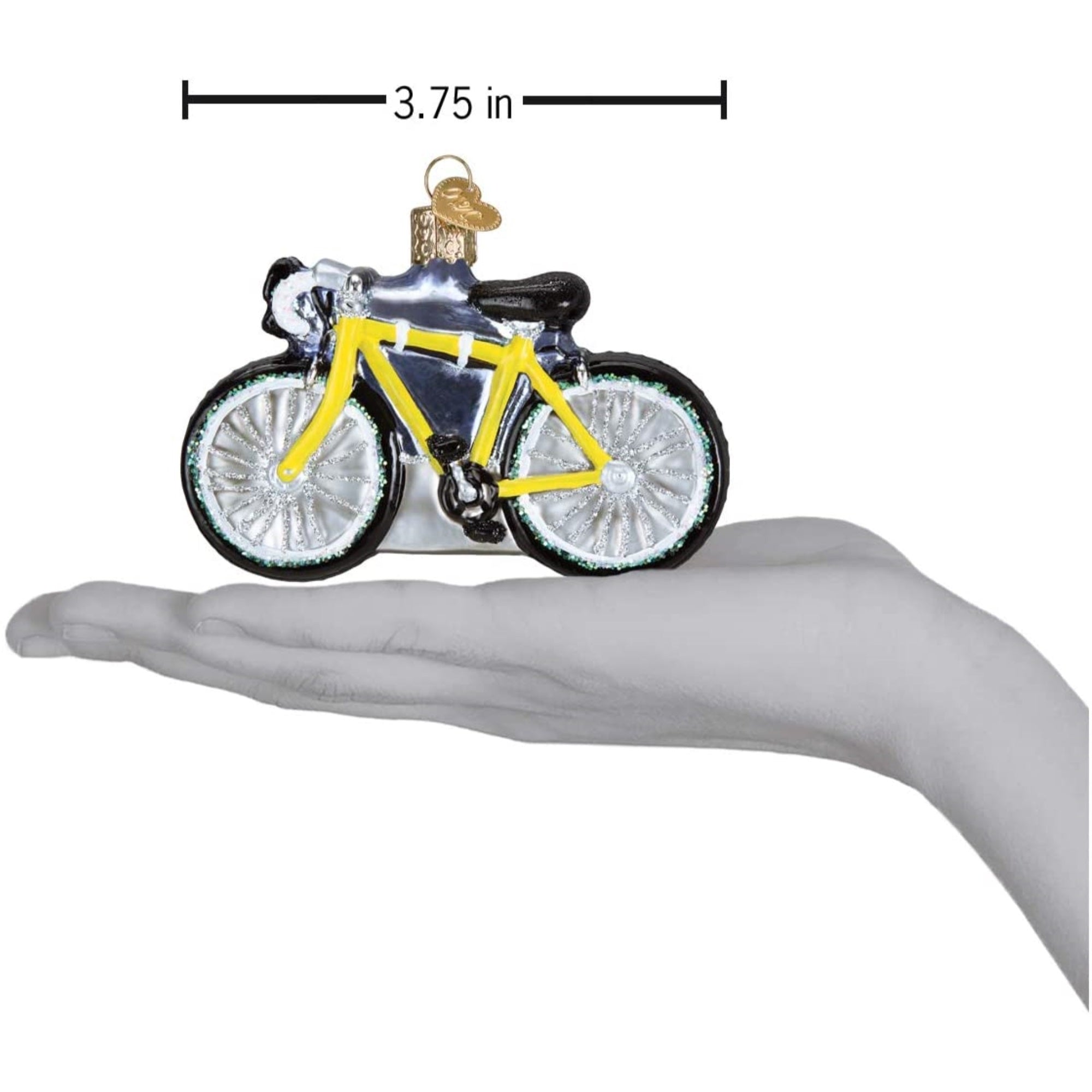 Old World Christmas Glass Blown Tree Ornament, Road Bike