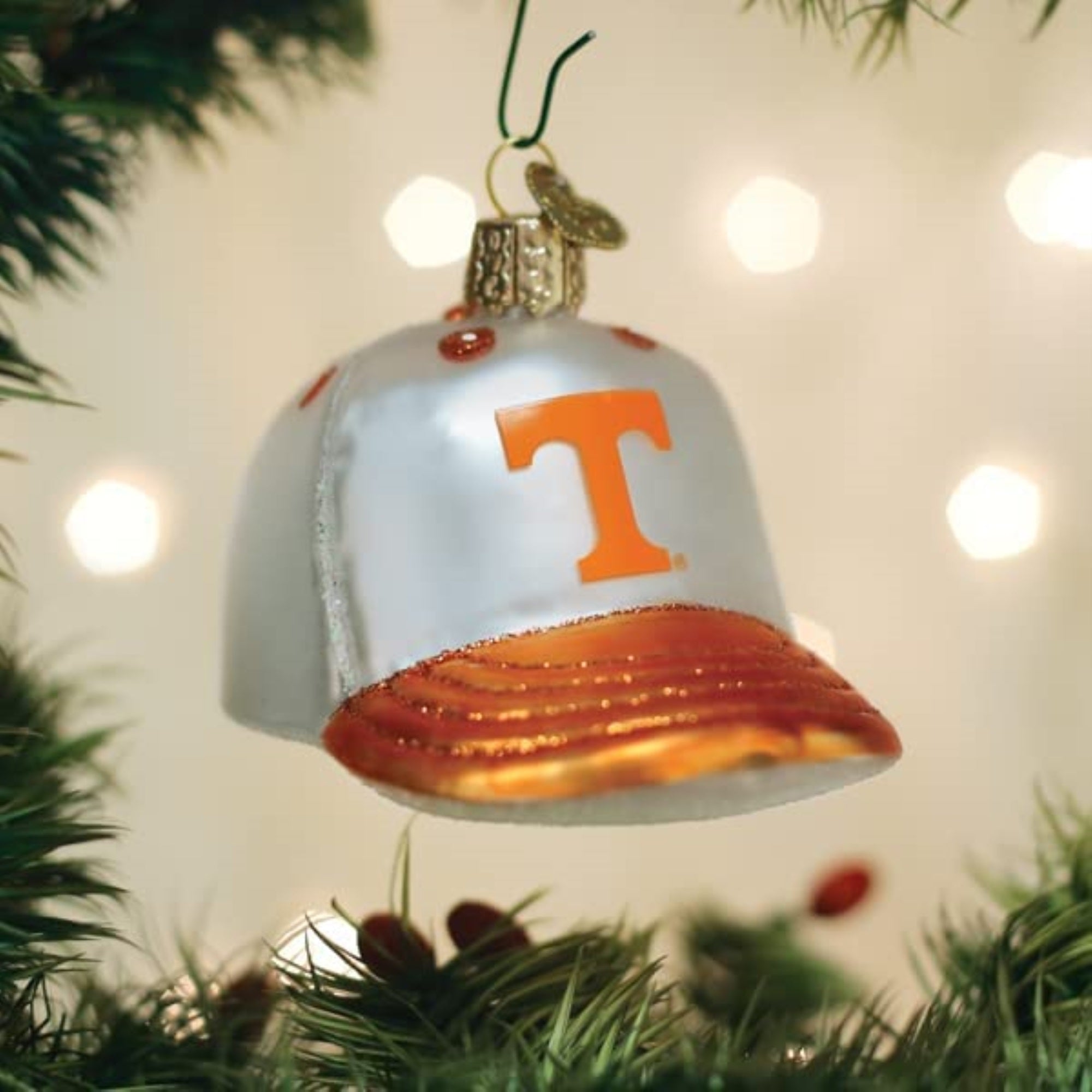 Old World Christmas Glass Blown Ornament,Tennessee Baseball Cap 3.5"