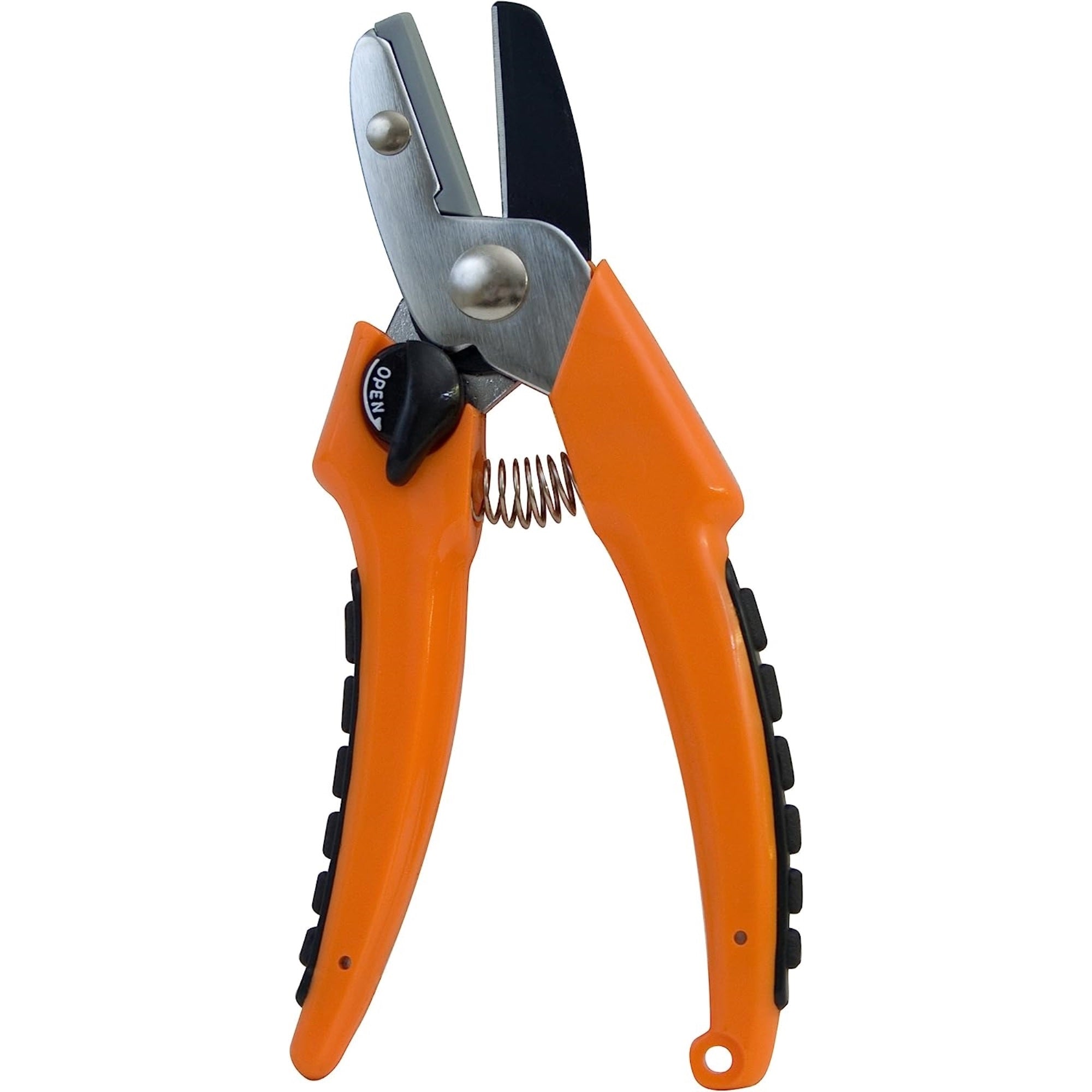 Flexrake Deluxe Anvil Pruner with Molded Plastic Handles, 1-inch Cutting Capacity