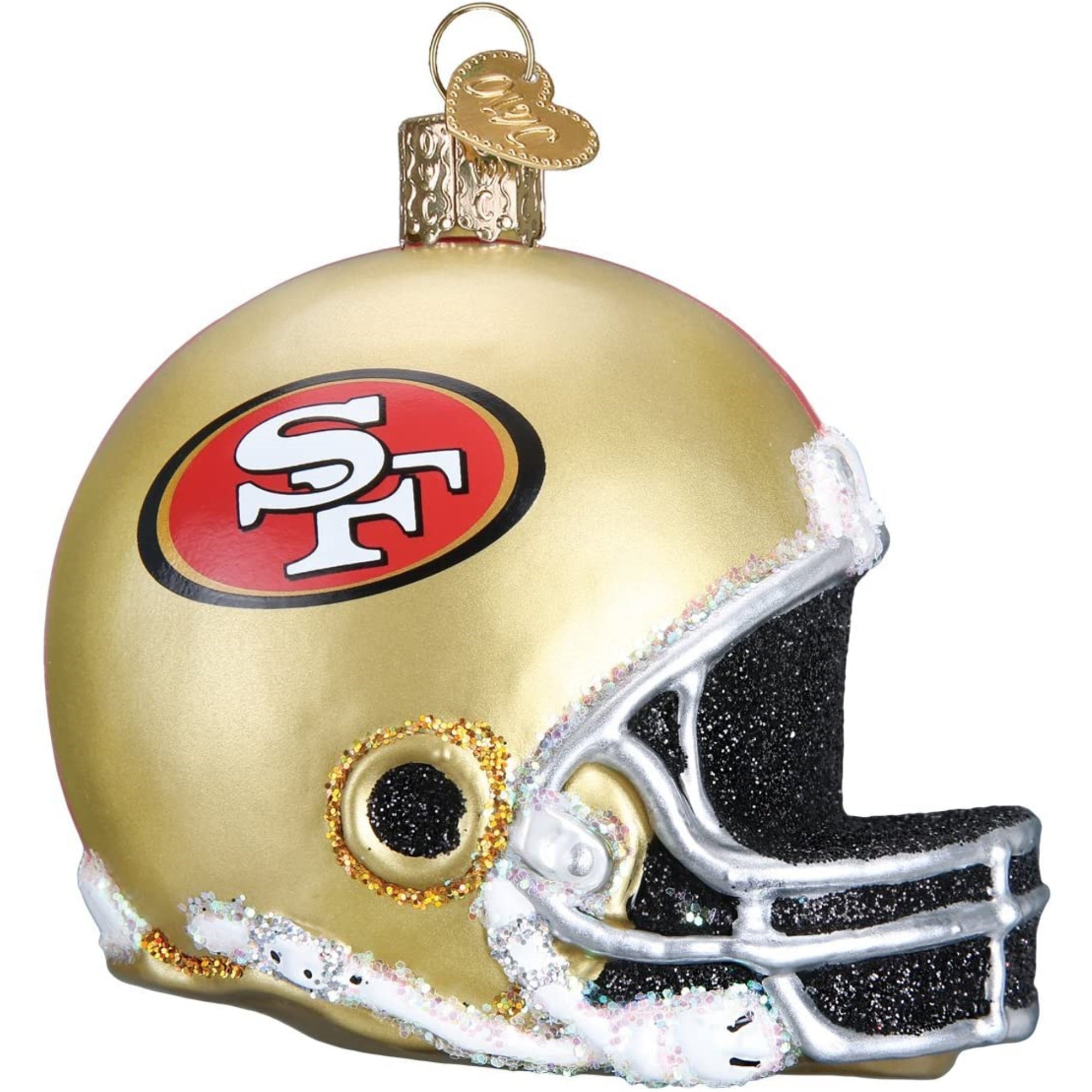 Old World Christmas San Francisco 49ers Helmet Ornament For Christmas Tree
